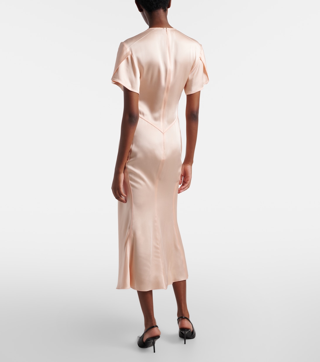 Midikleid Eve aus Crêpe | Victoria Beckham