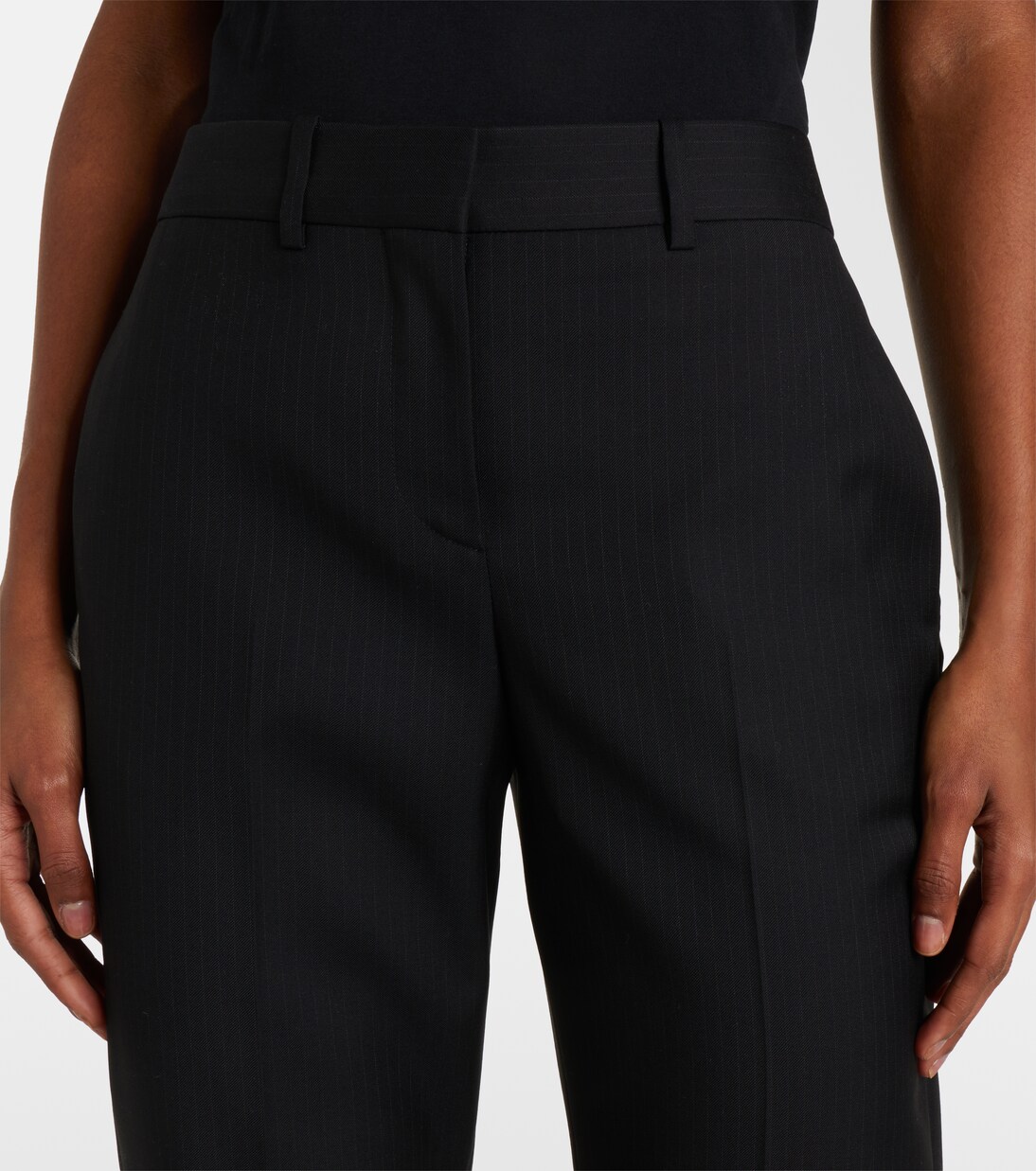 Chalk stripe wool slim pants | Givenchy