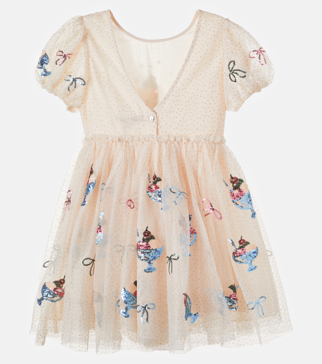 Robe Yvonne en tulle à sequins | Konges Sløjd