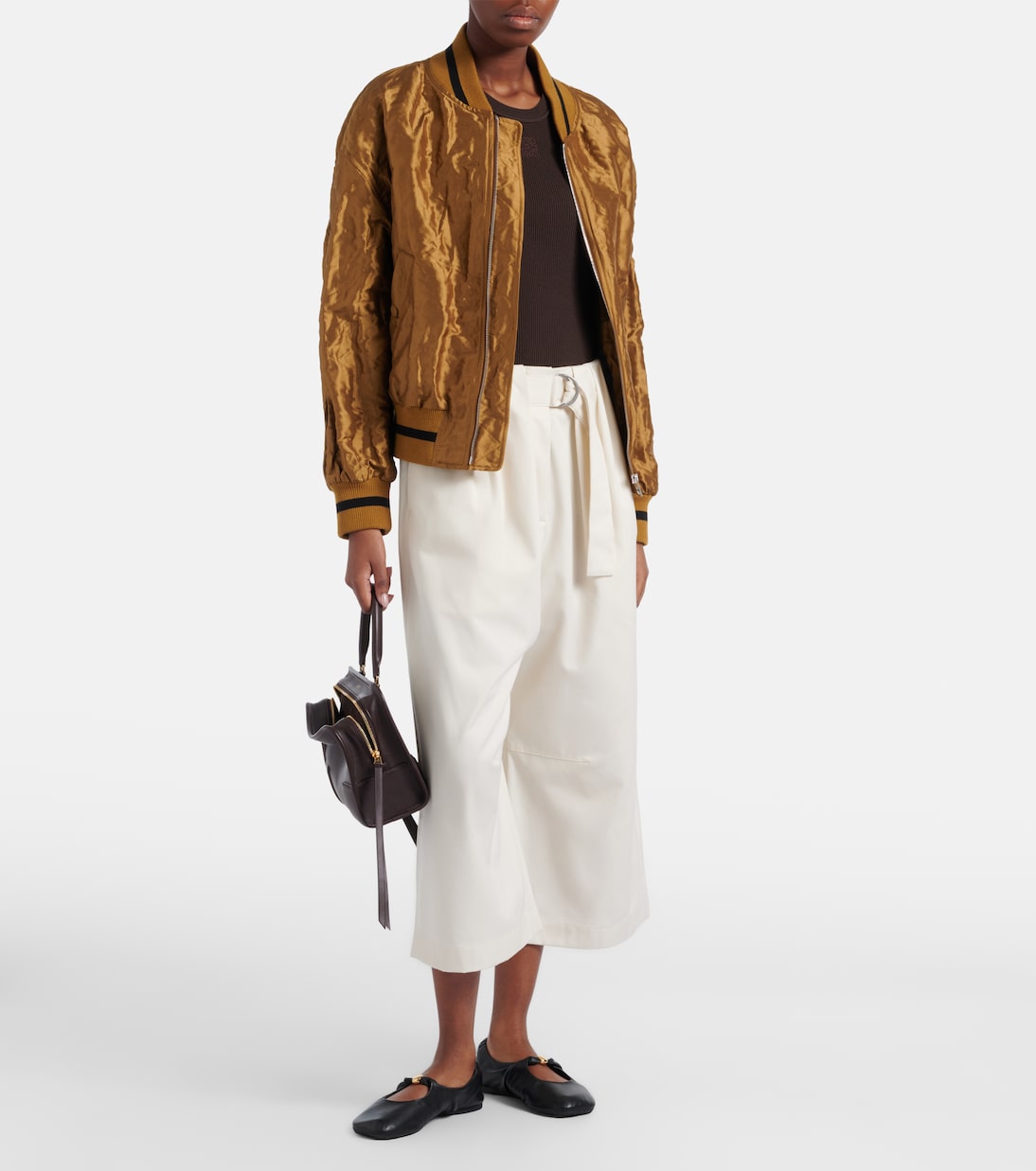 Cotton and silk gabardine culottes | Loewe
