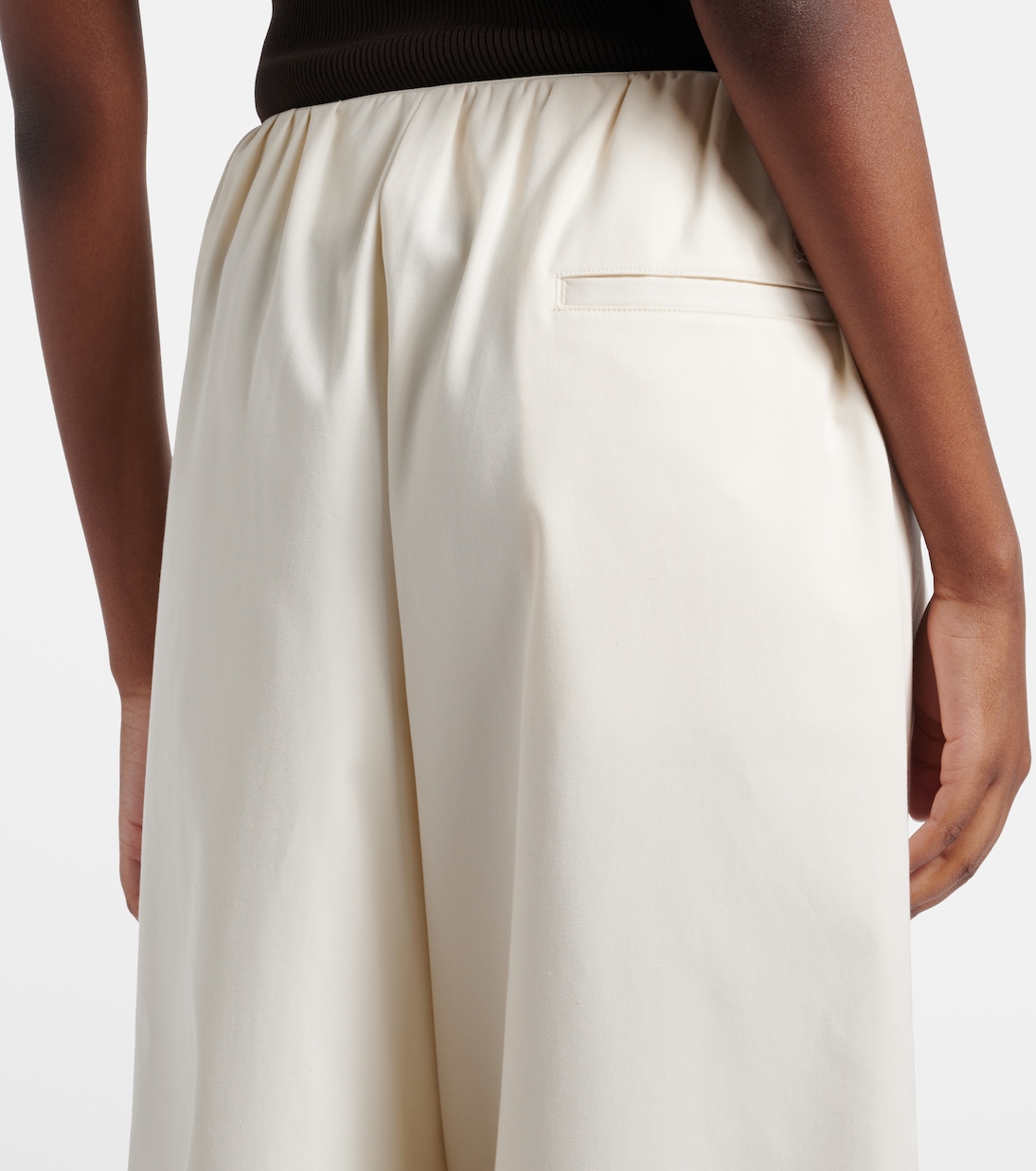 Cotton and silk gabardine culottes | Loewe