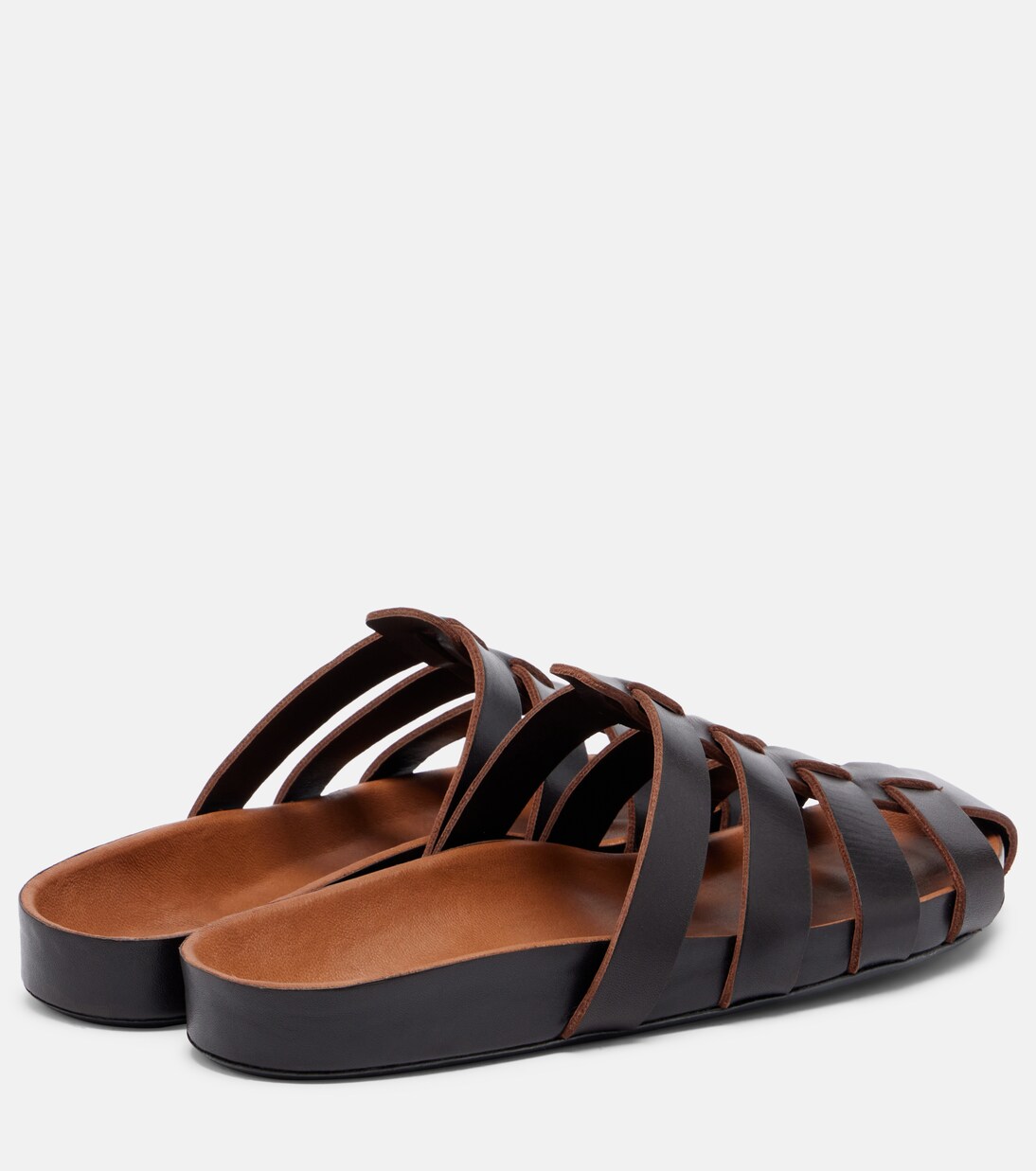 Dusty leather fisherman sandals | JUDE