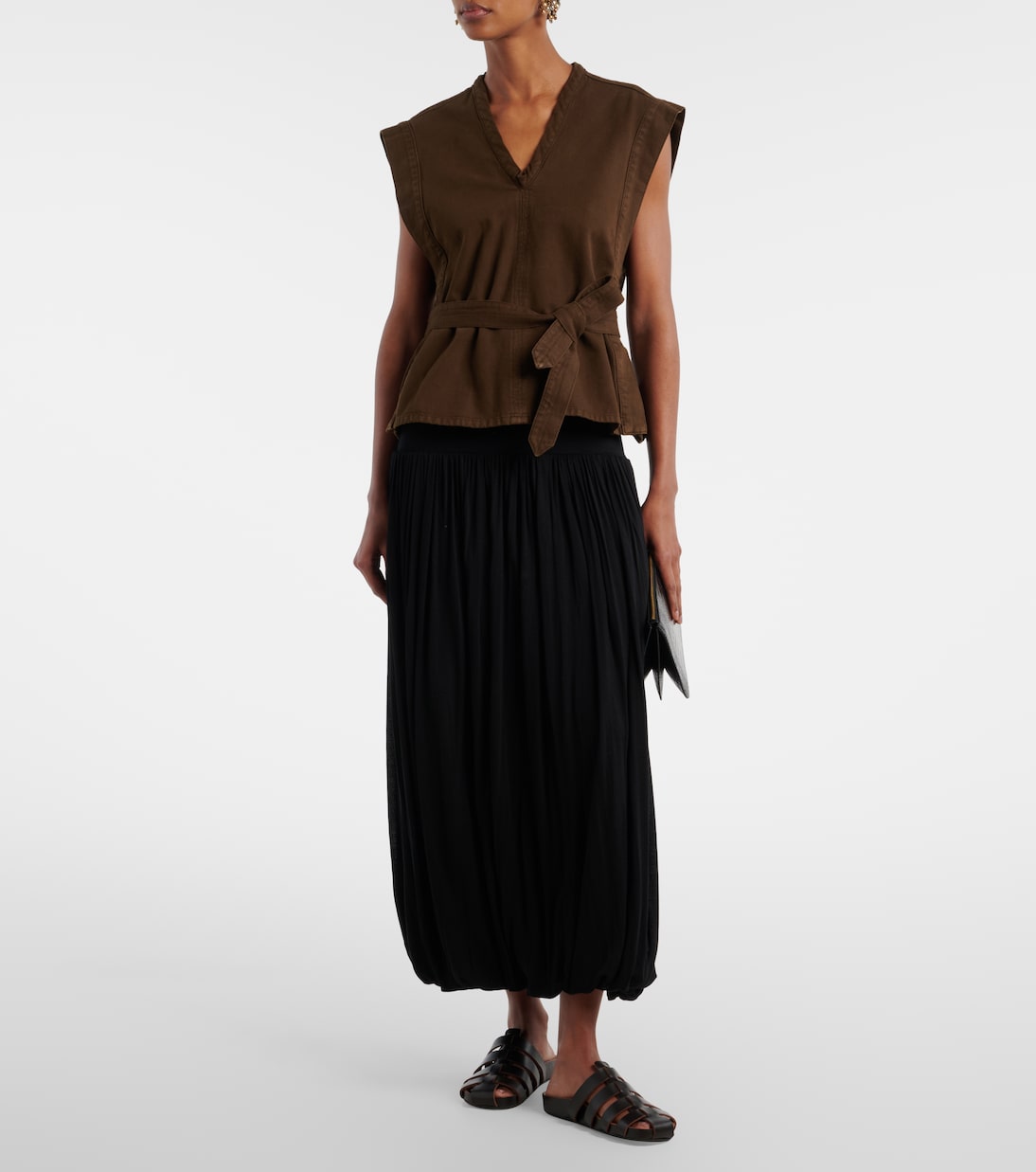 Dusty leather fisherman sandals | JUDE