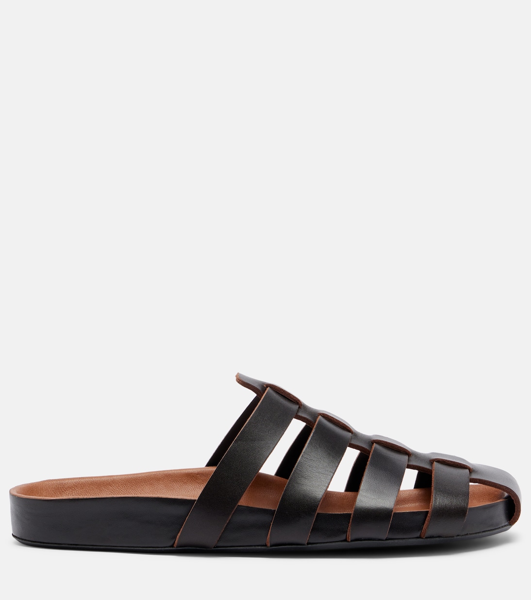 Dusty leather fisherman sandals | JUDE