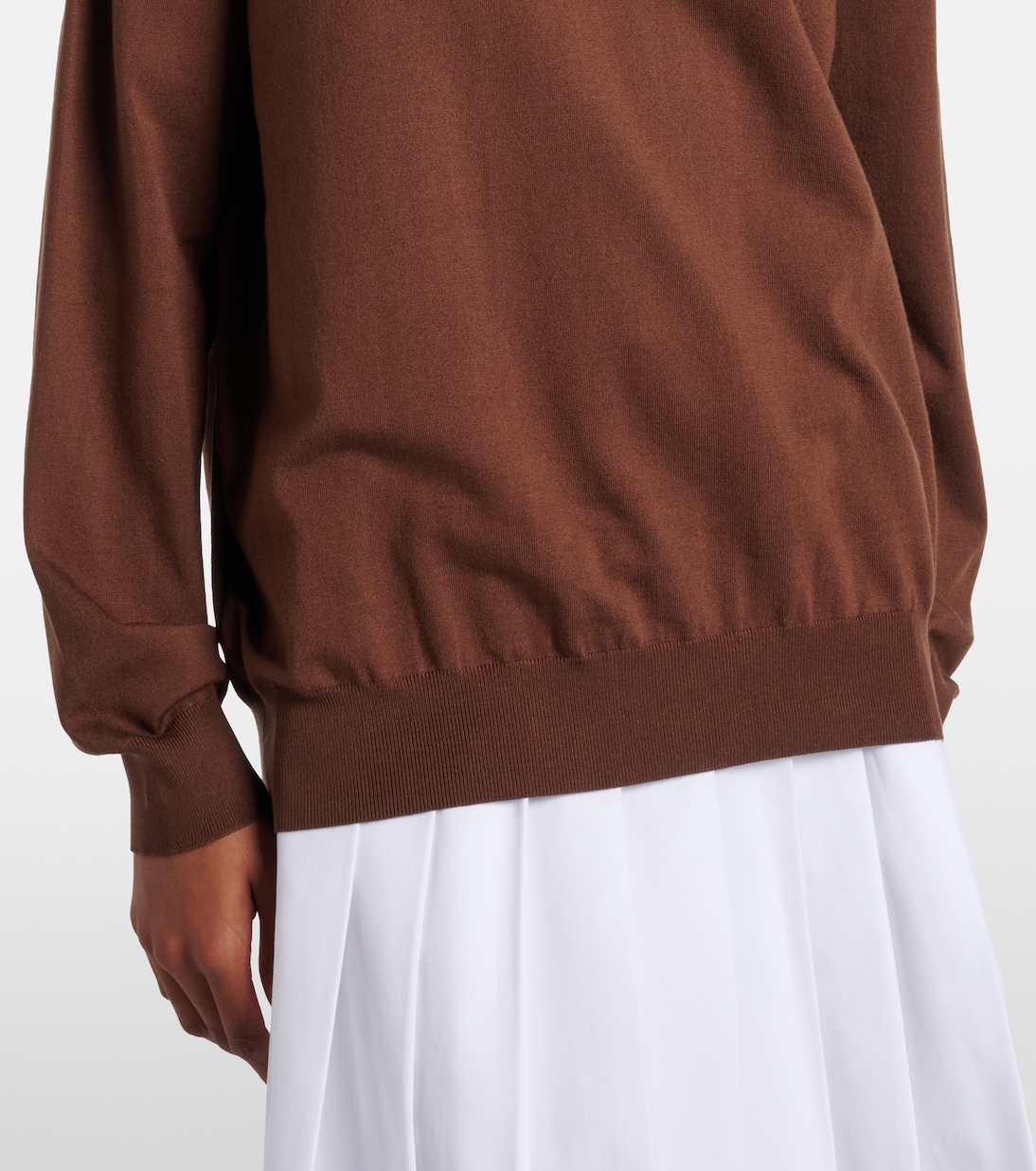 Silk-blend polo sweater | Prada