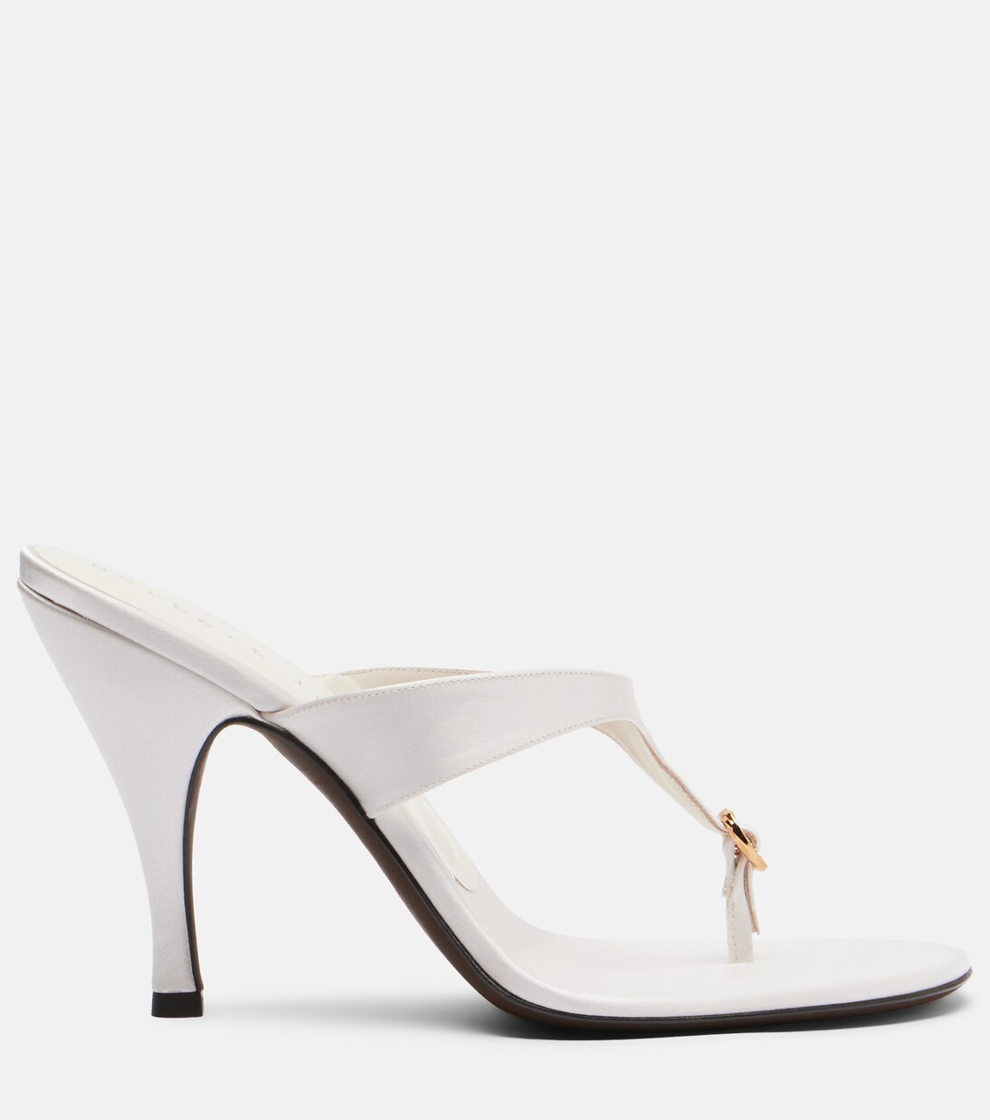 Kiss And Tell embellished satin thong sandals | Herbert Levine