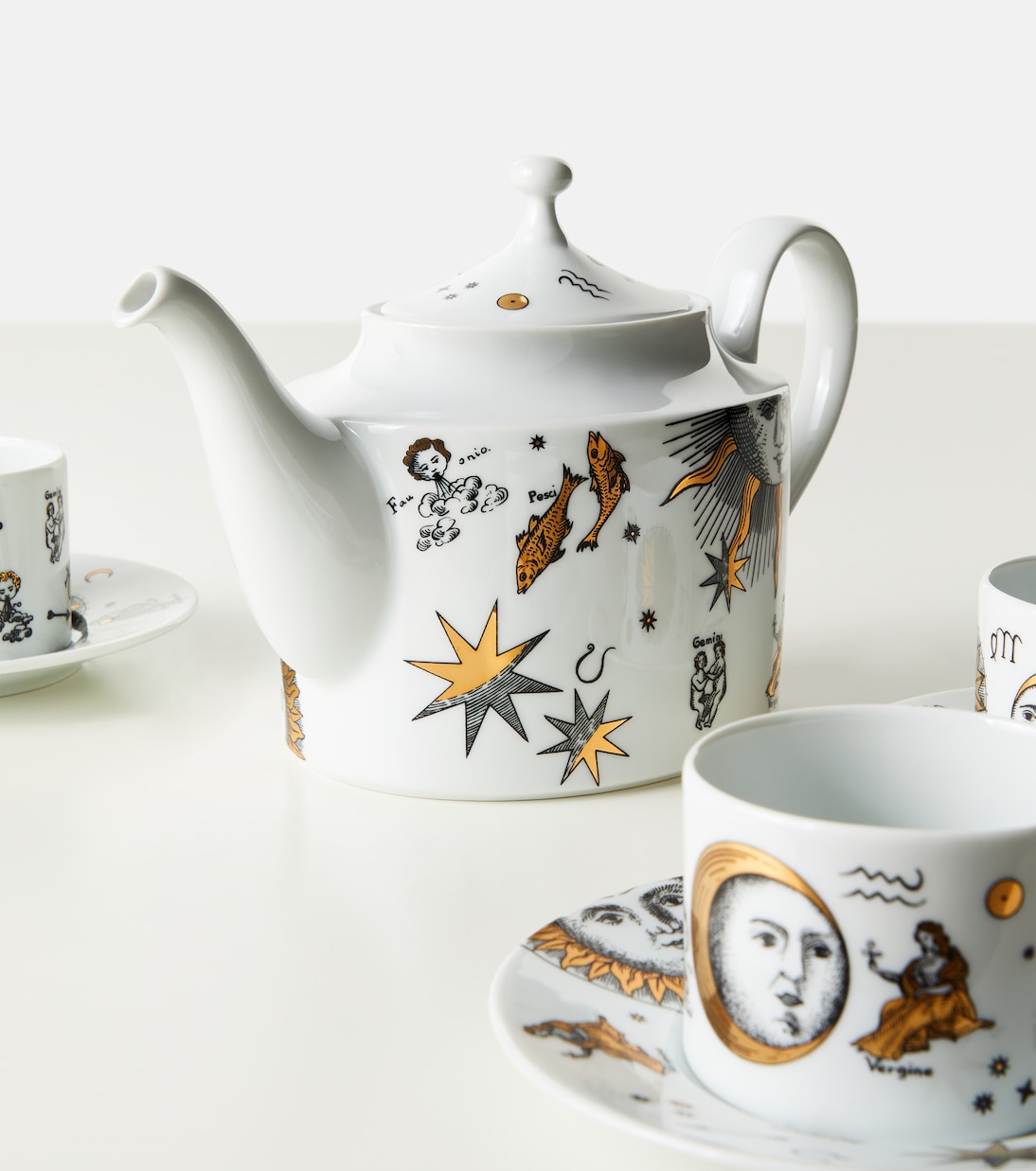 Astronomici porcelain teapot | Fornasetti