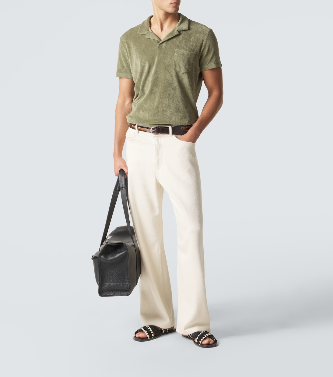 Terry cotton toweling polo shirt | Orlebar Brown