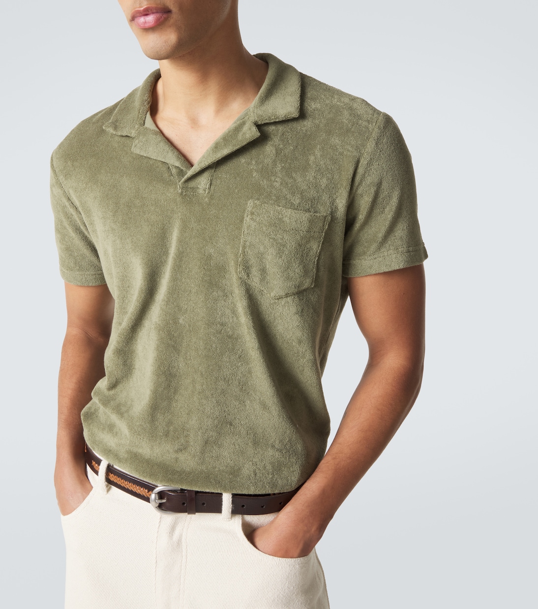 Terry cotton toweling polo shirt | Orlebar Brown