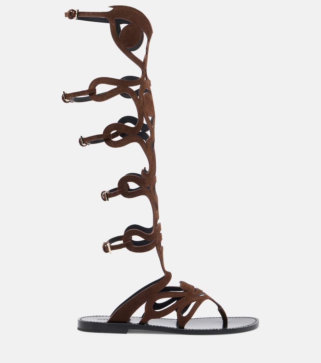 صندل من الجلد السويدي Gladiator | Pucci