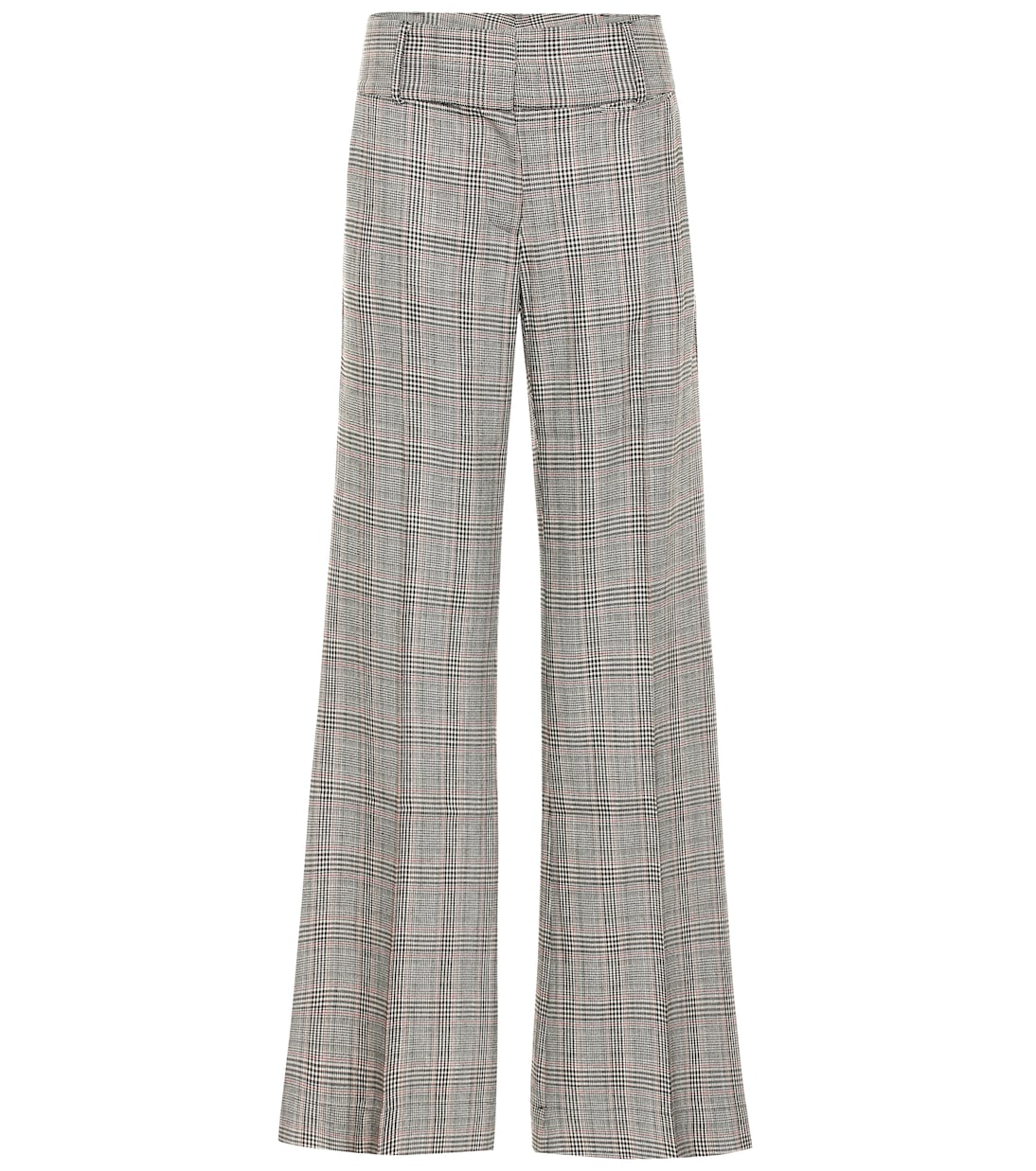 Pantalon ample Metropolitan en laine mélangée à carreaux | Frame