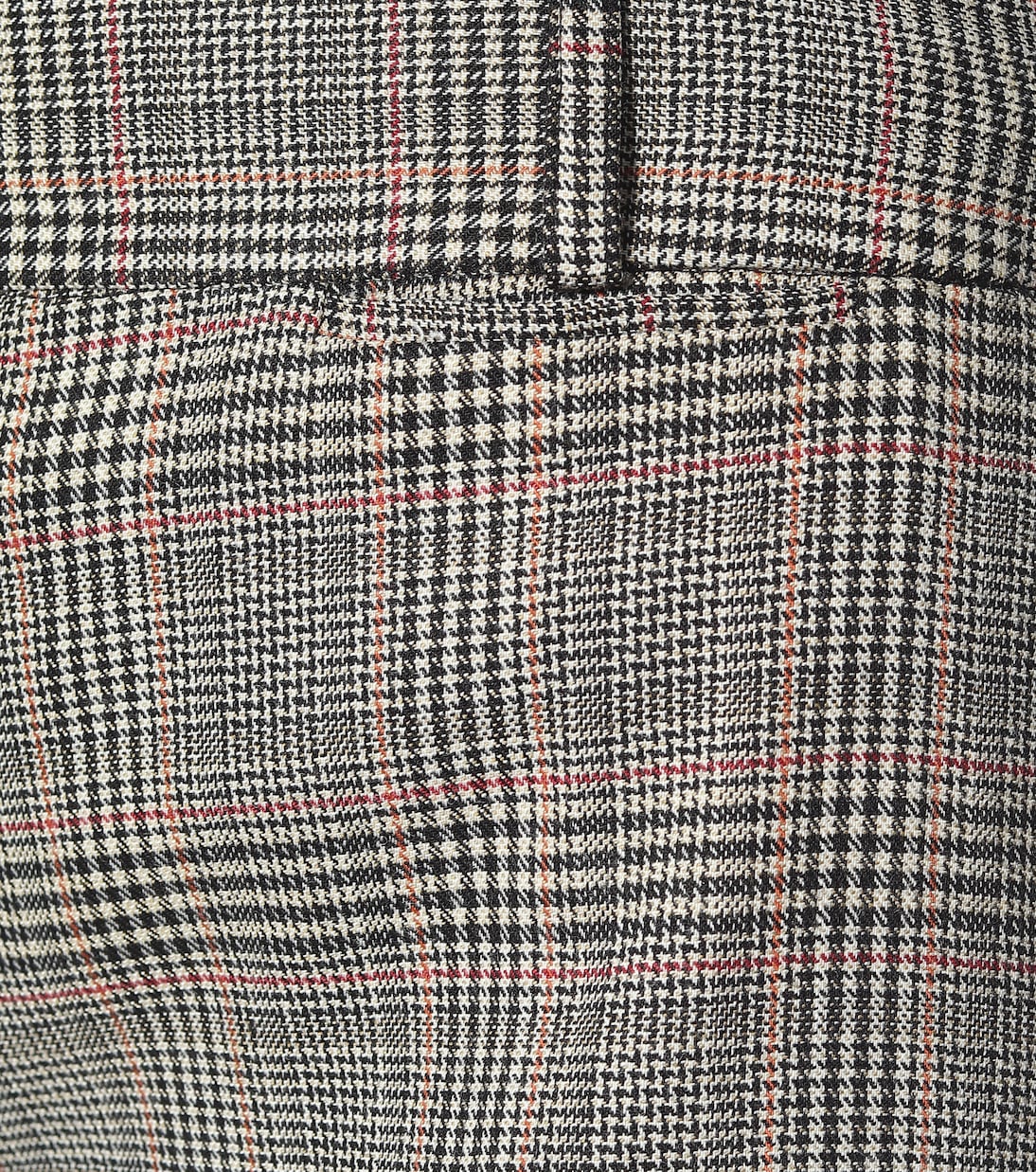 Pantalon ample Metropolitan en laine mélangée à carreaux | Frame