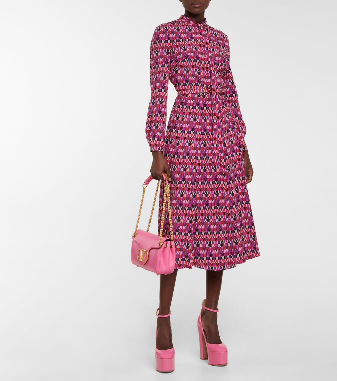 Plateau-Pumps Tan-Go 155 aus Lackleder | Valentino Garavani