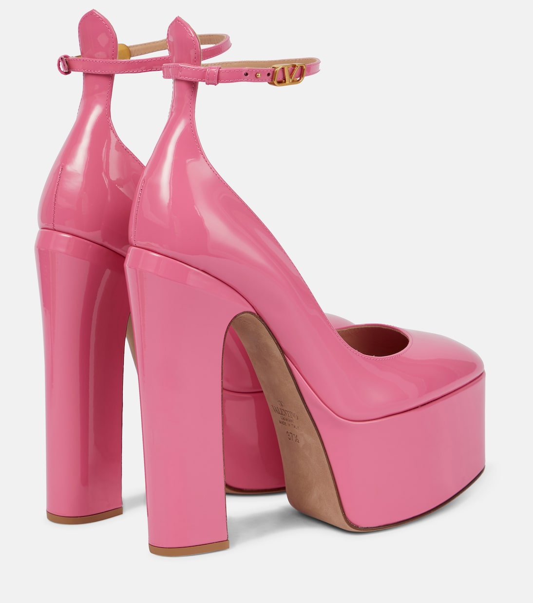 Plateau-Pumps Tan-Go 155 aus Lackleder | Valentino Garavani