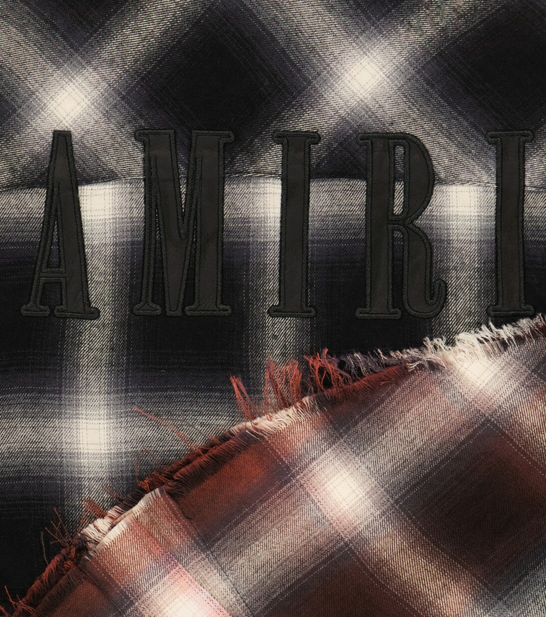 Degradé checked cotton shirt | Amiri Kids