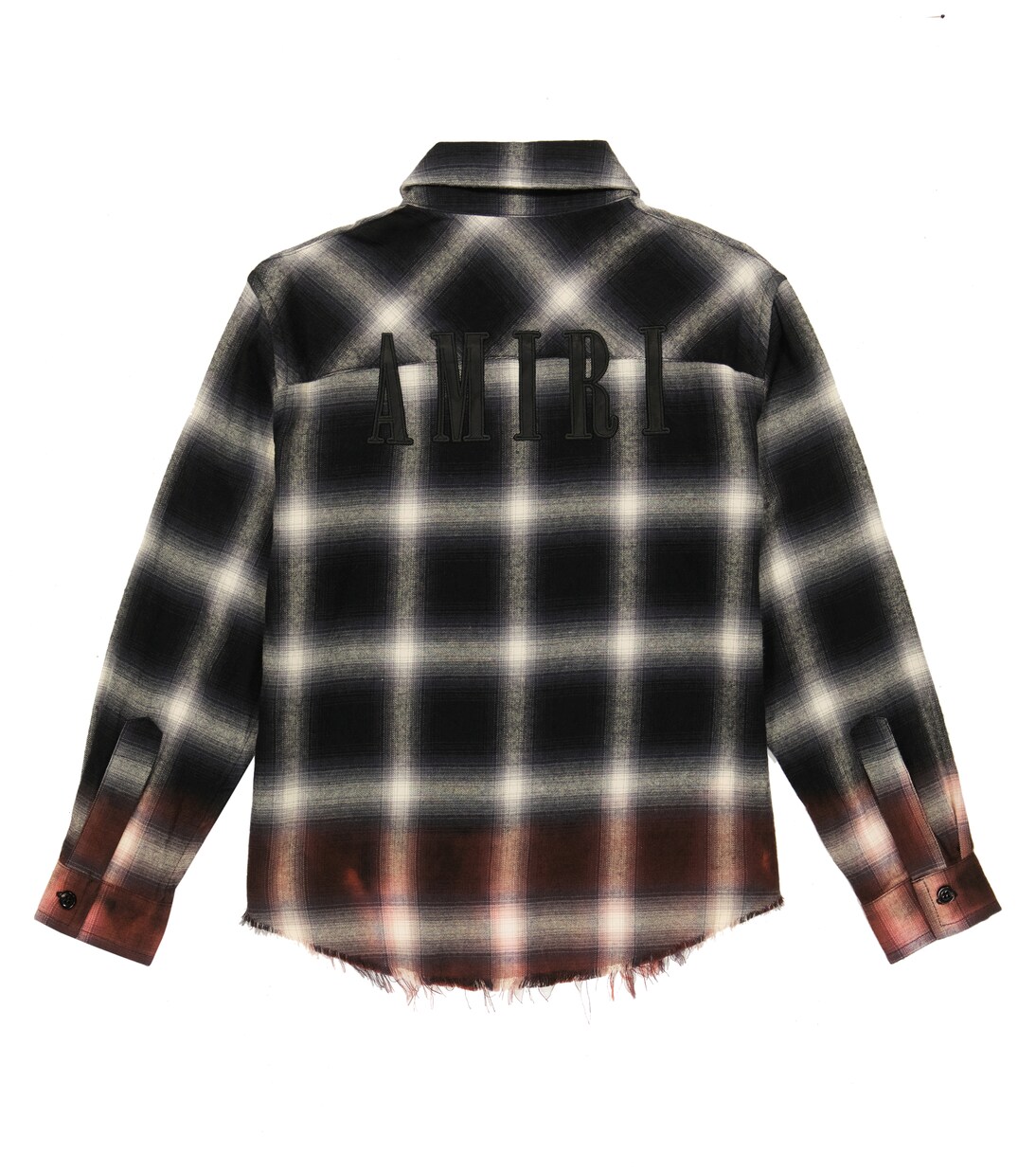 Degradé checked cotton shirt | Amiri Kids