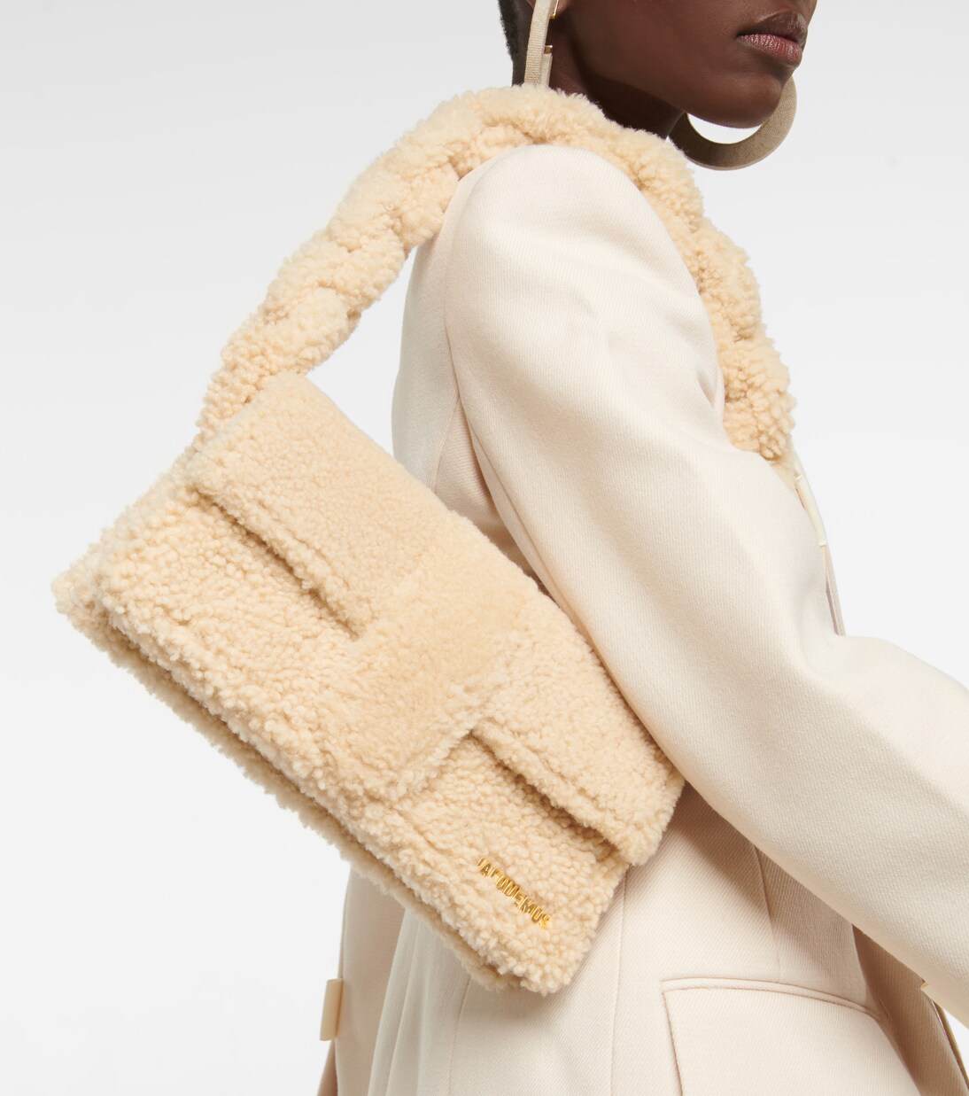 Le Bambidou shearling shoulder bag | Jacquemus