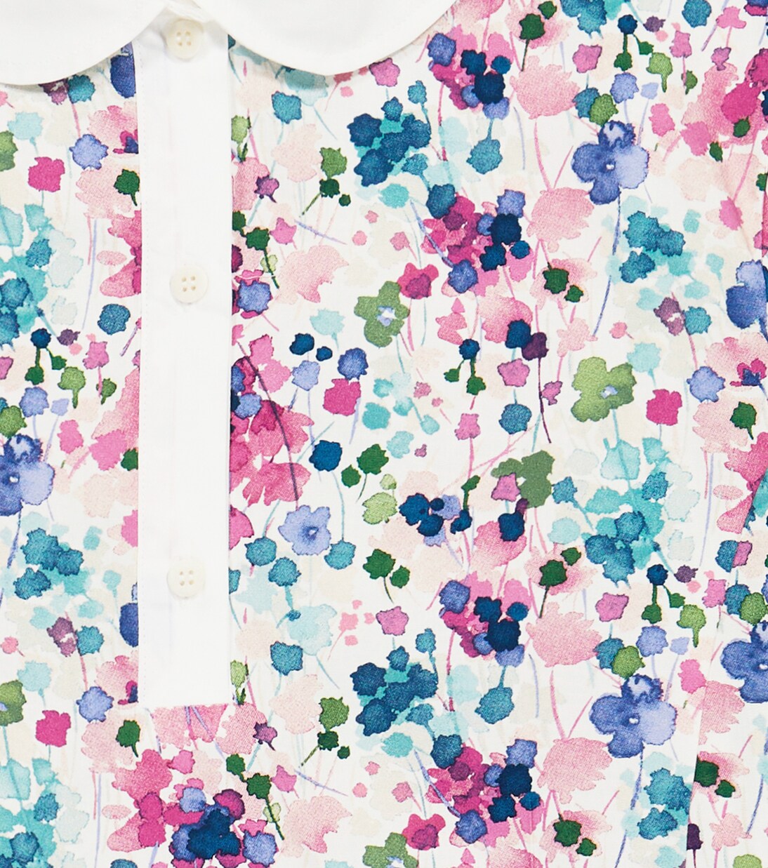 Floral-printed cotton dress | Il Gufo