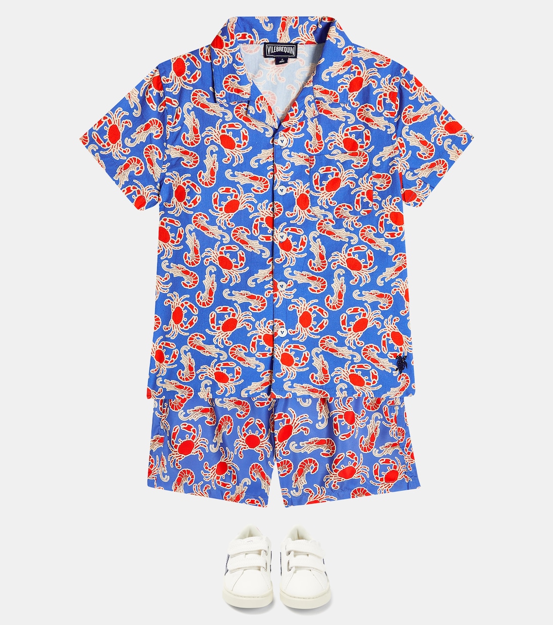 Geres printed cotton shirt | Vilebrequin Kids