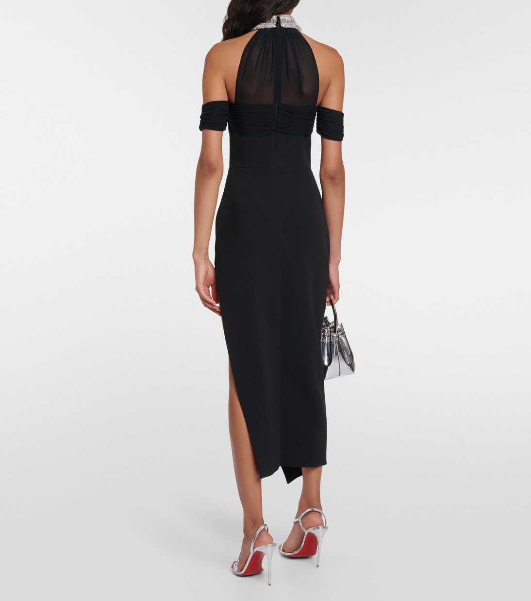 Embellished halterneck midi dress | David Koma