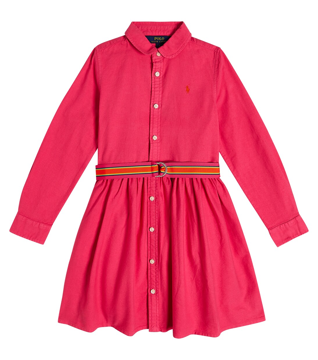 Belted cotton shirt dress | Polo Ralph Lauren Kids