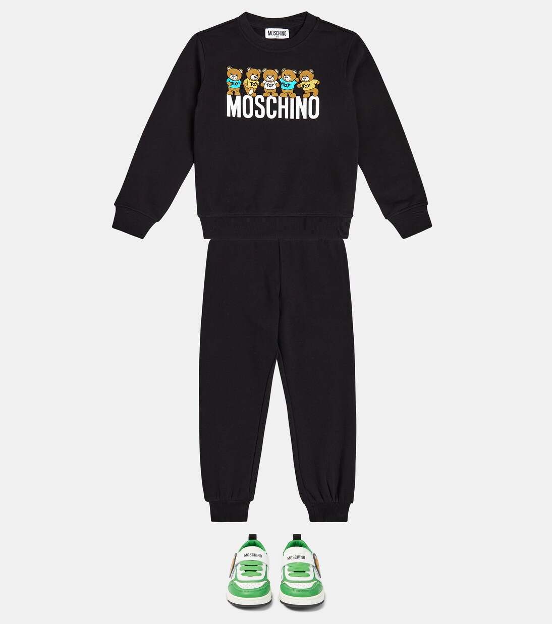 Teddy Bear leather sneakers | Moschino Kids