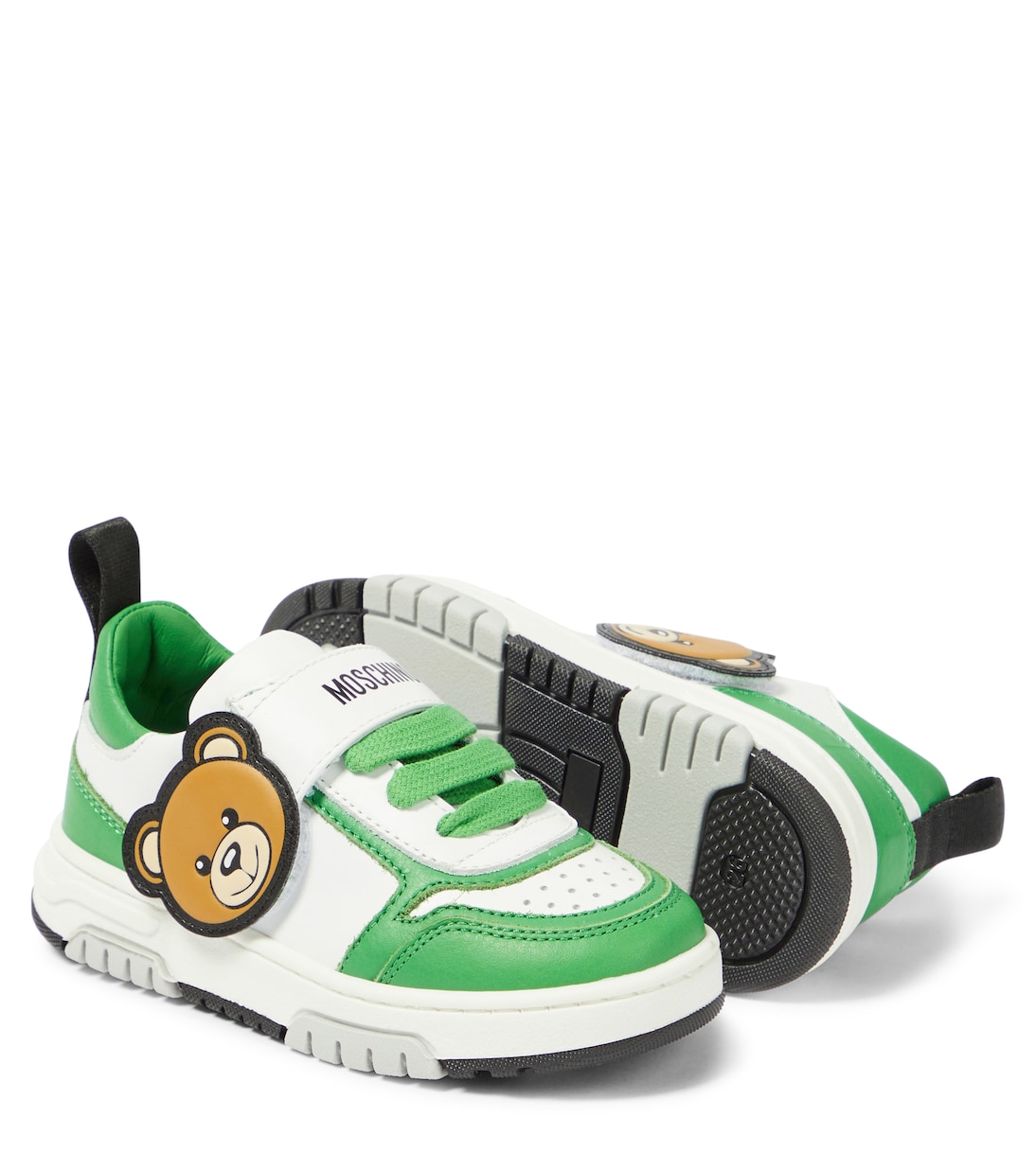 Teddy Bear leather sneakers | Moschino Kids