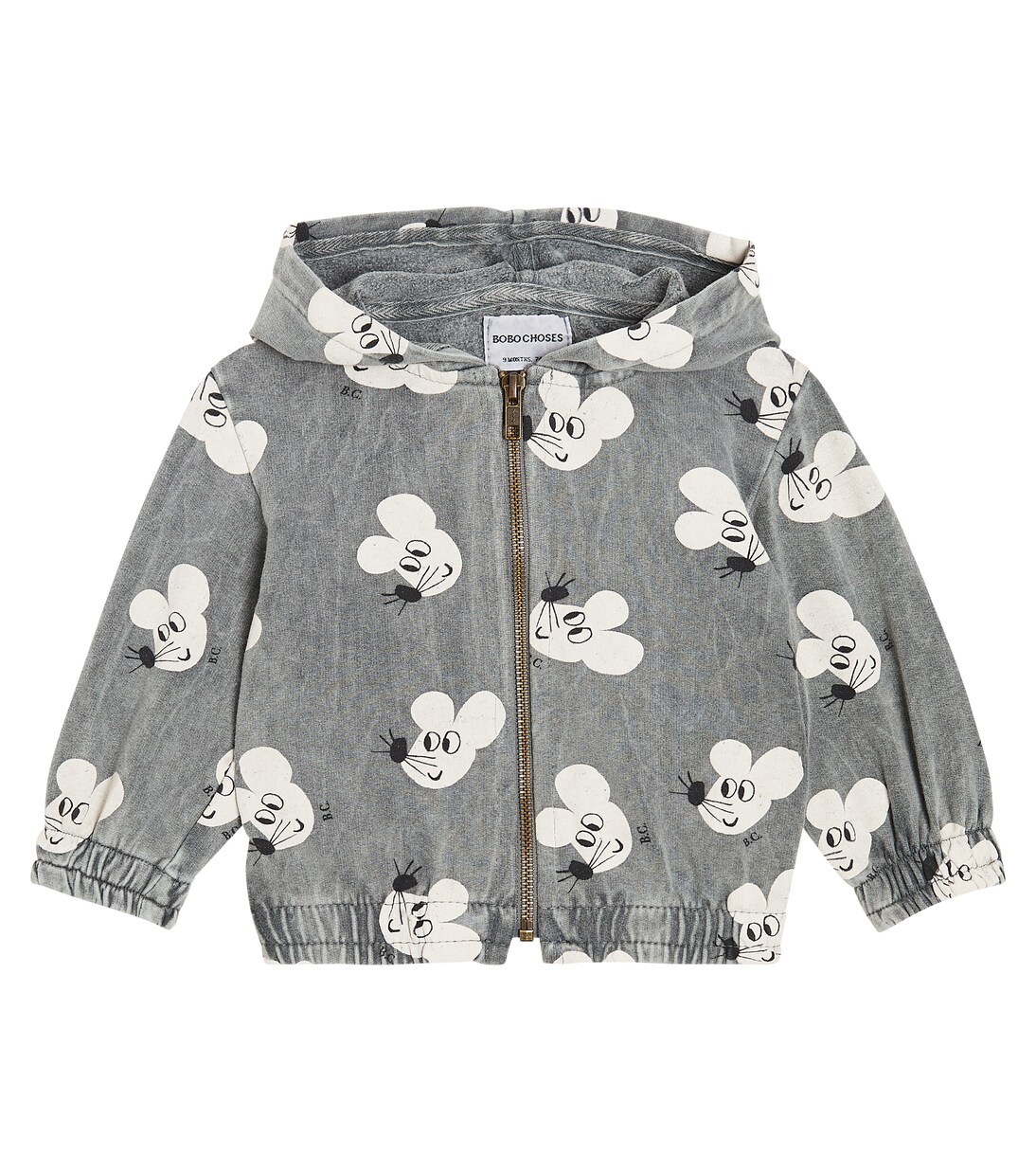Baby printed cotton-blend jersey hoodie | Bobo Choses
