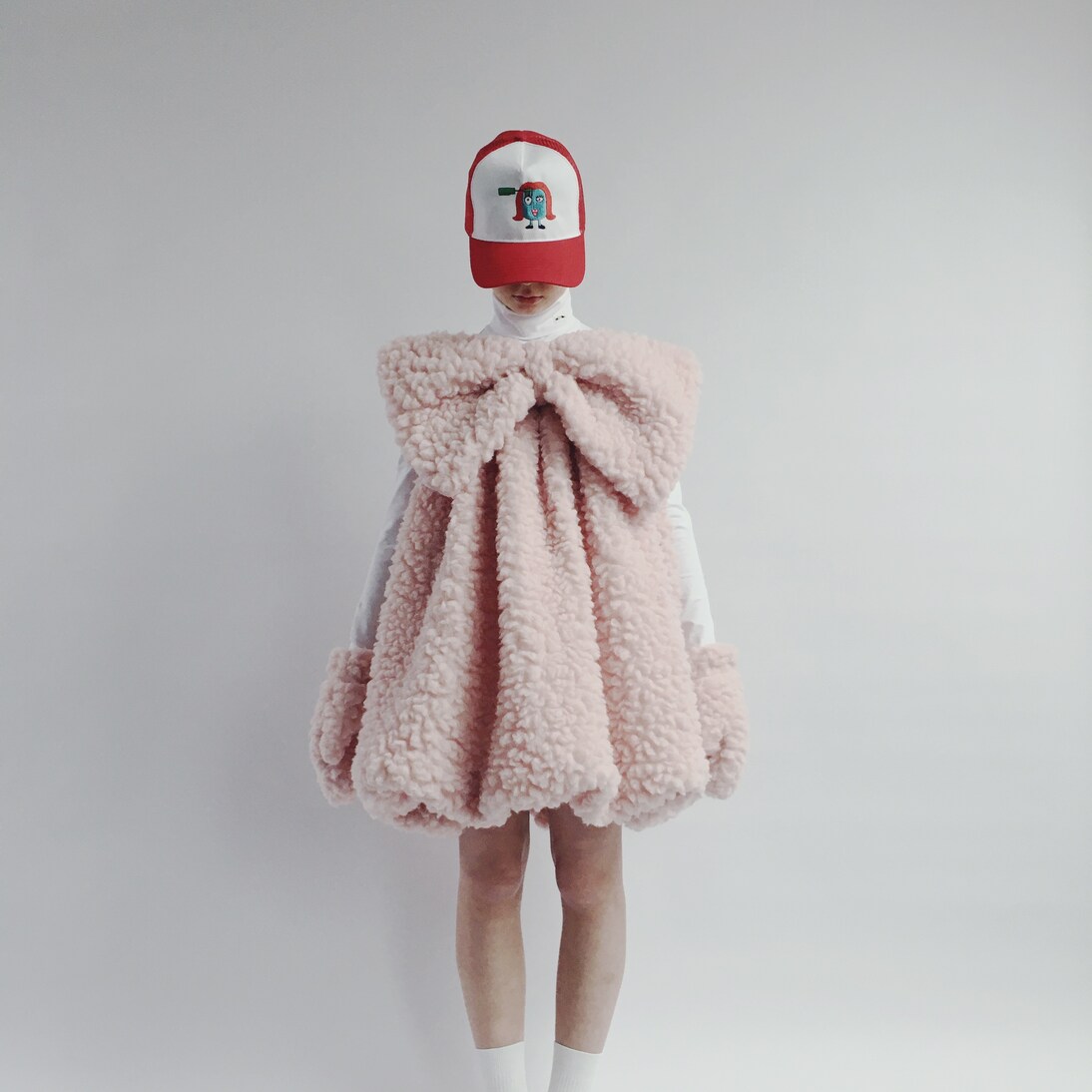 Bow-detail wool-blend dress | Caroline Bosmans