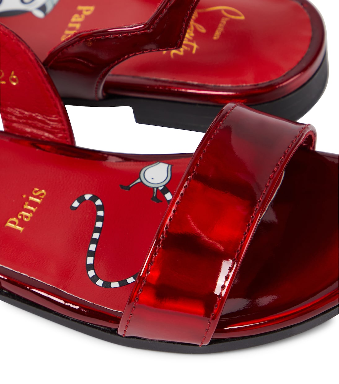 Melodie Chick patent leather sandals | Christian Louboutin Kids