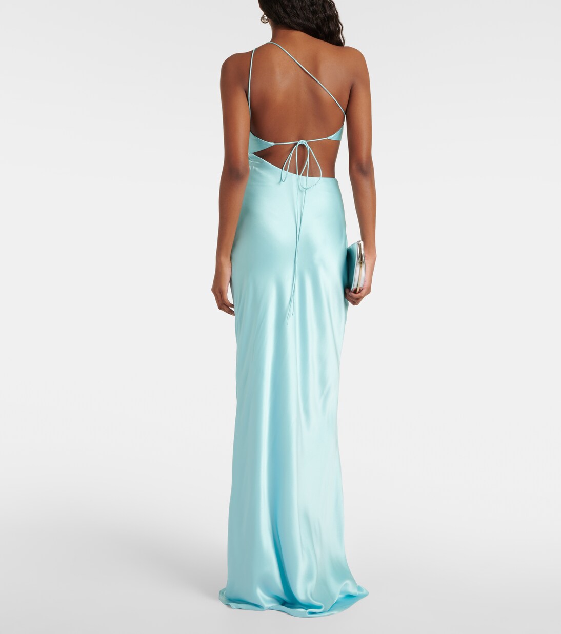 One-Shoulder-Robe aus Seide | The Sei