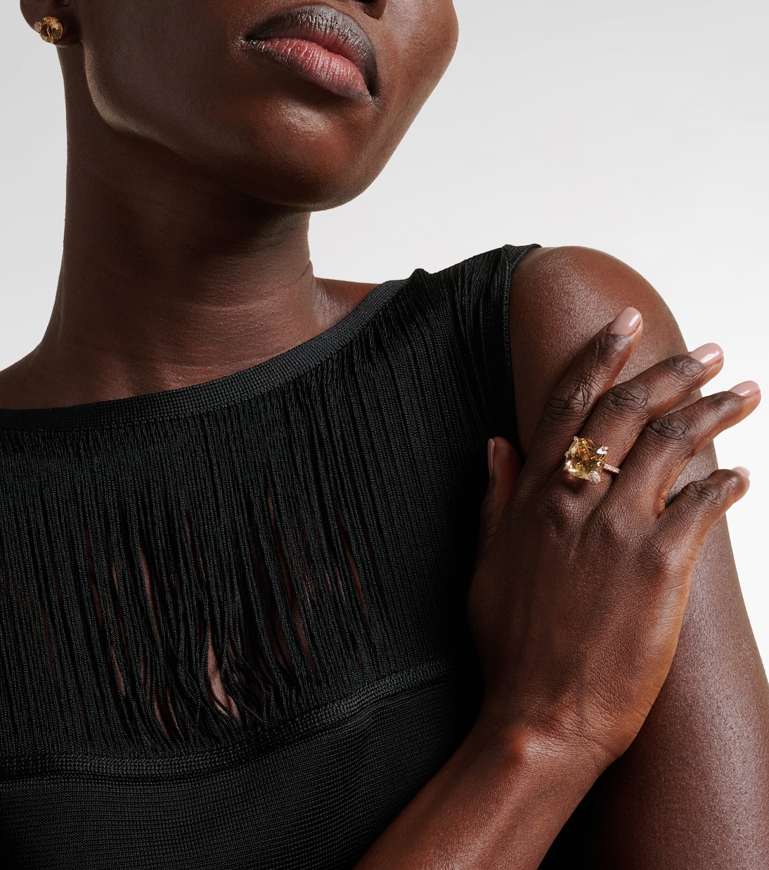 Peekaboo 18kt rose gold ring with beryl and diamonds | Bucherer Fine Jewellery