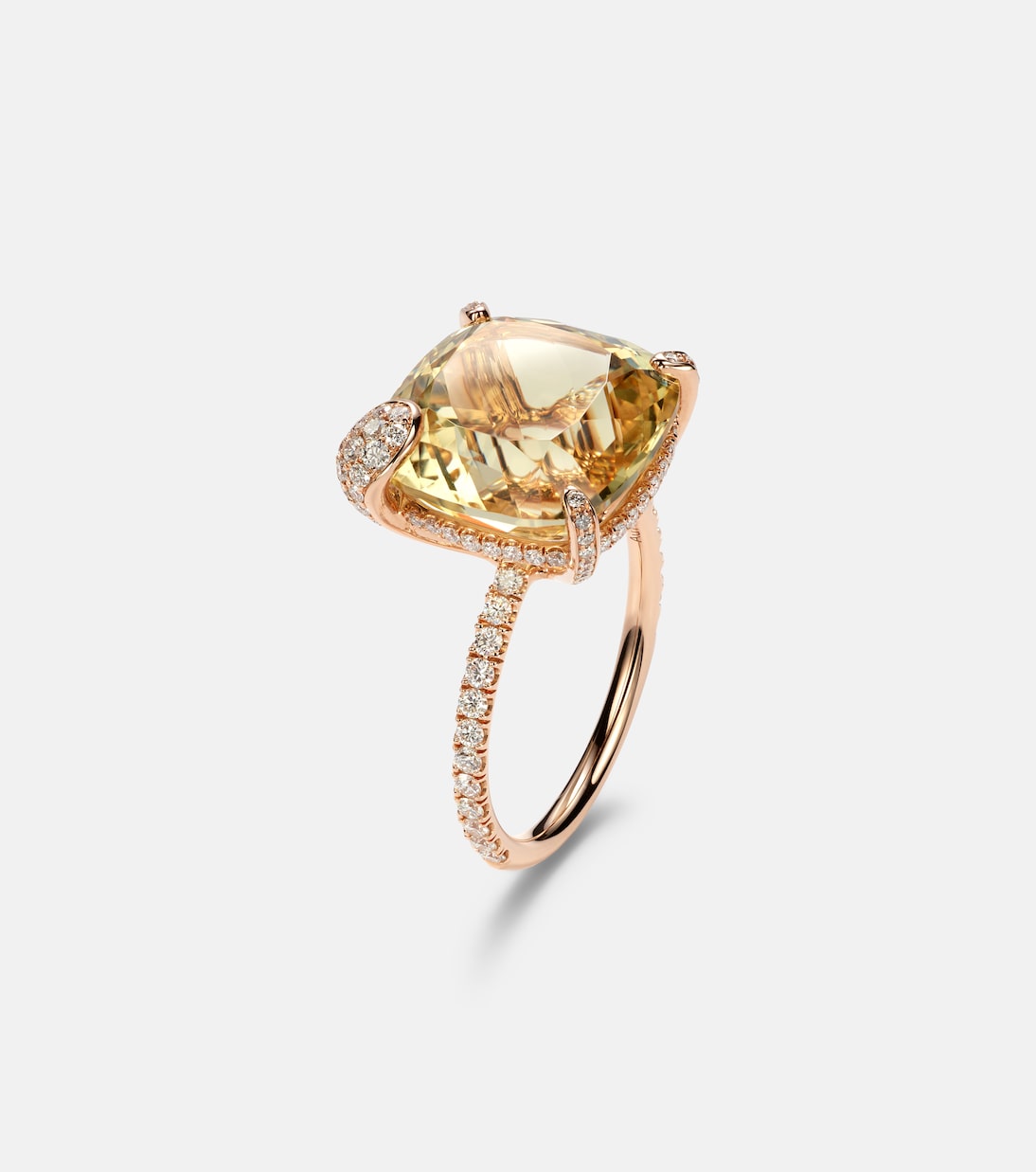 Peekaboo 18kt rose gold ring with beryl and diamonds | Bucherer Fine Jewellery