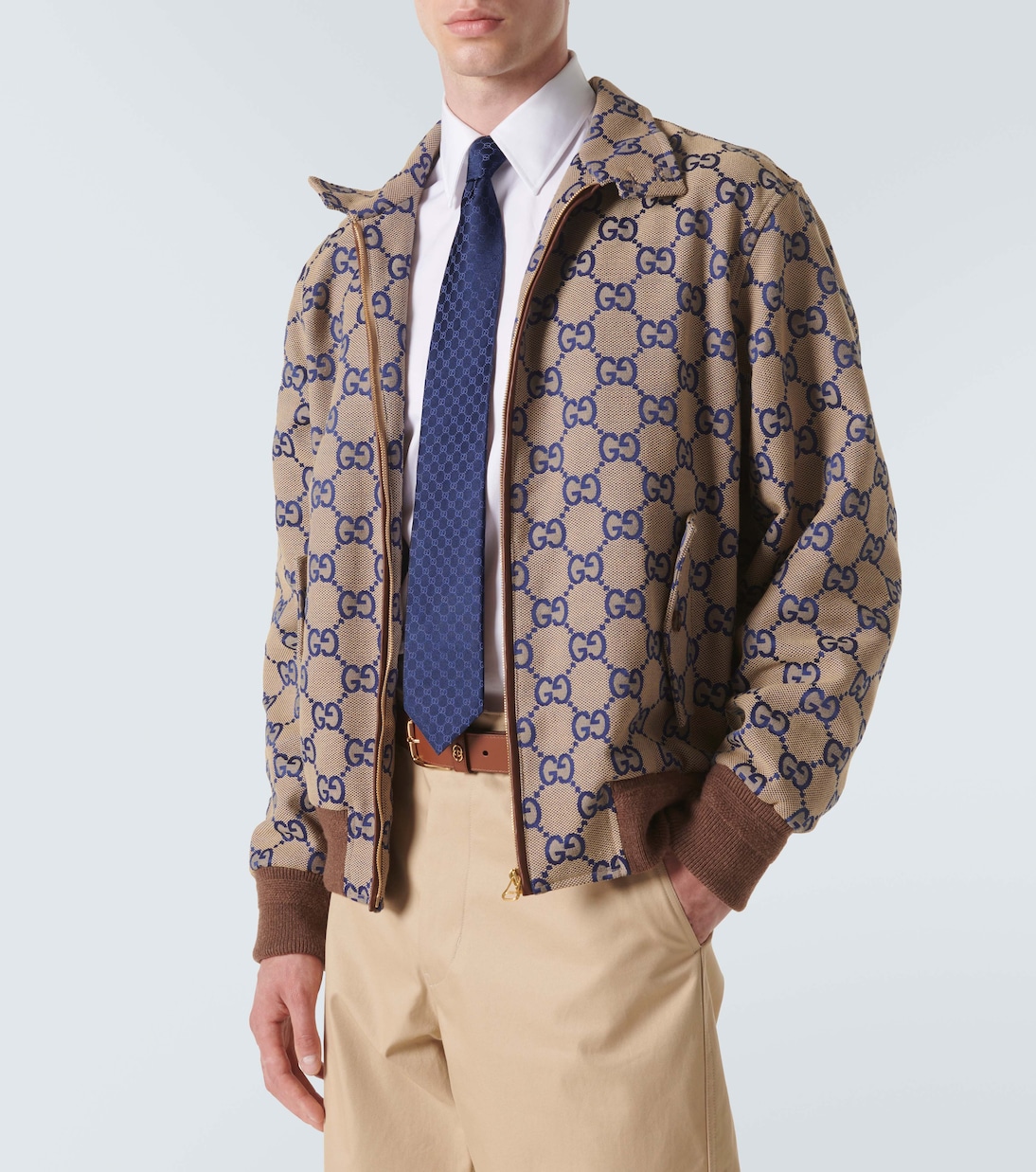 Cravatta in twill di seta GG | Gucci