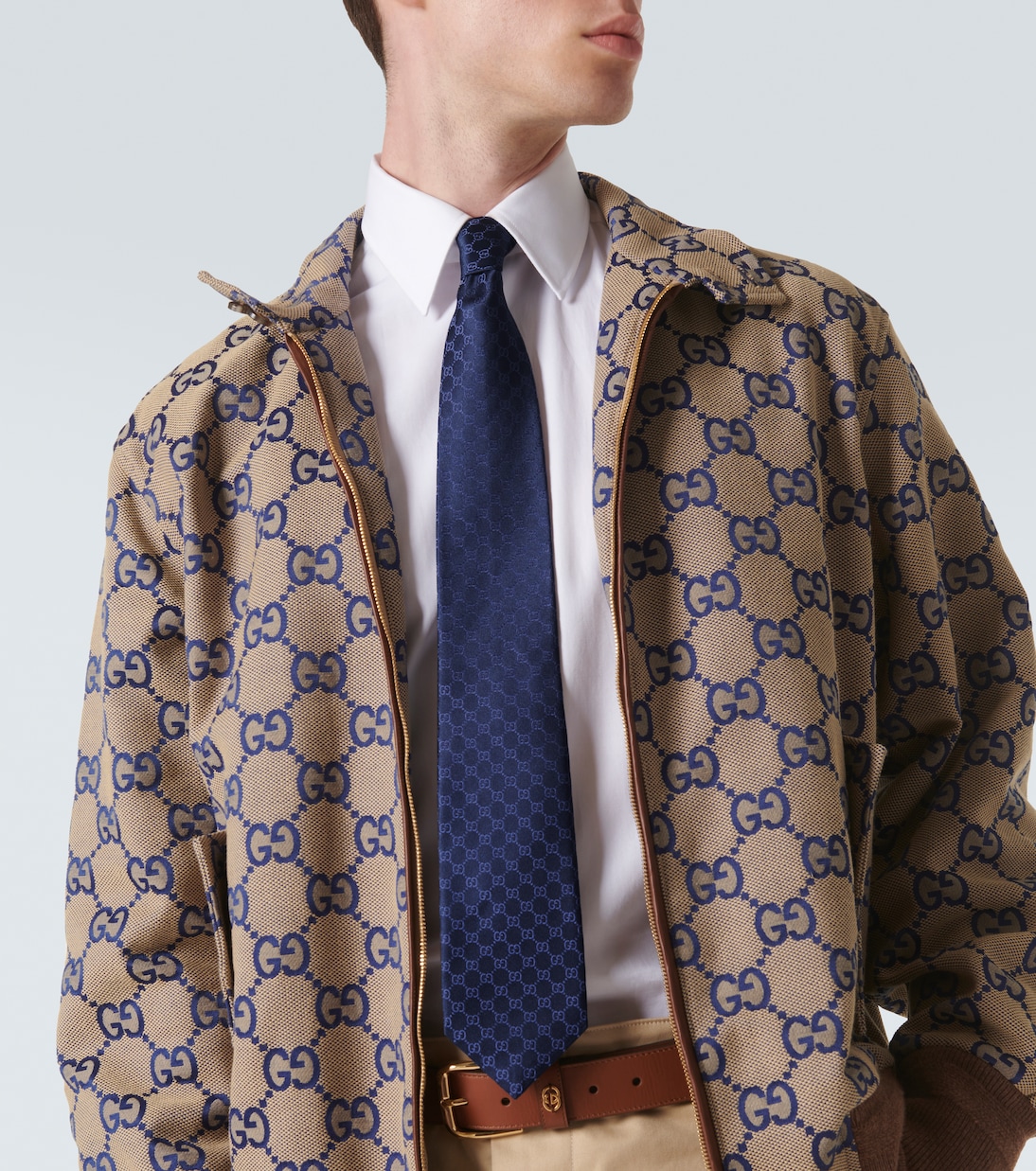 Cravatta in twill di seta GG | Gucci