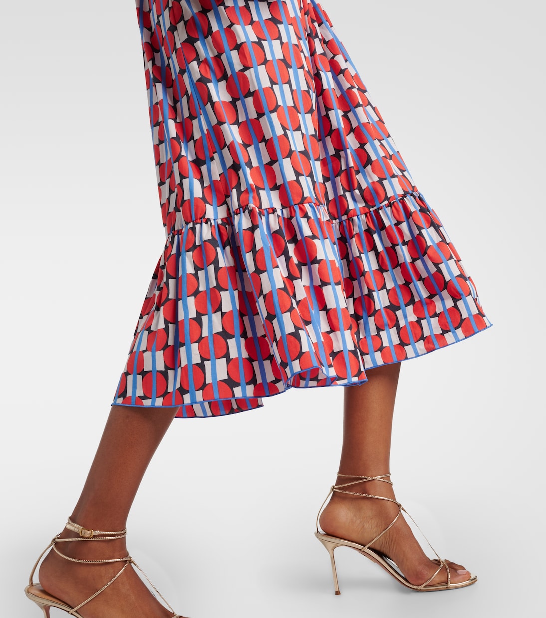 Abito midi Lindy in misto cotone | Diane von Furstenberg