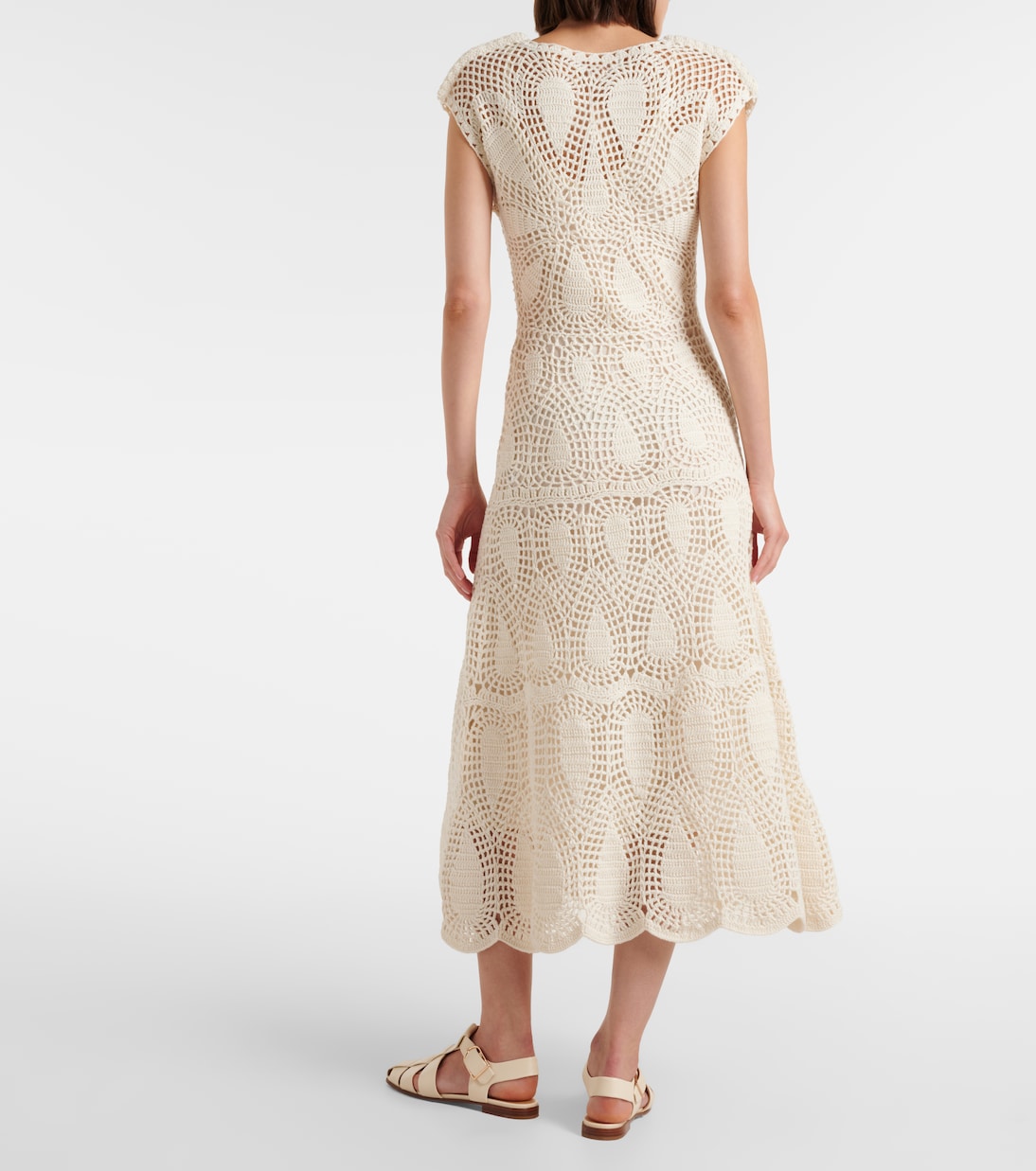 Abito lungo Waldman in crochet di lana e cashmere | Gabriela Hearst