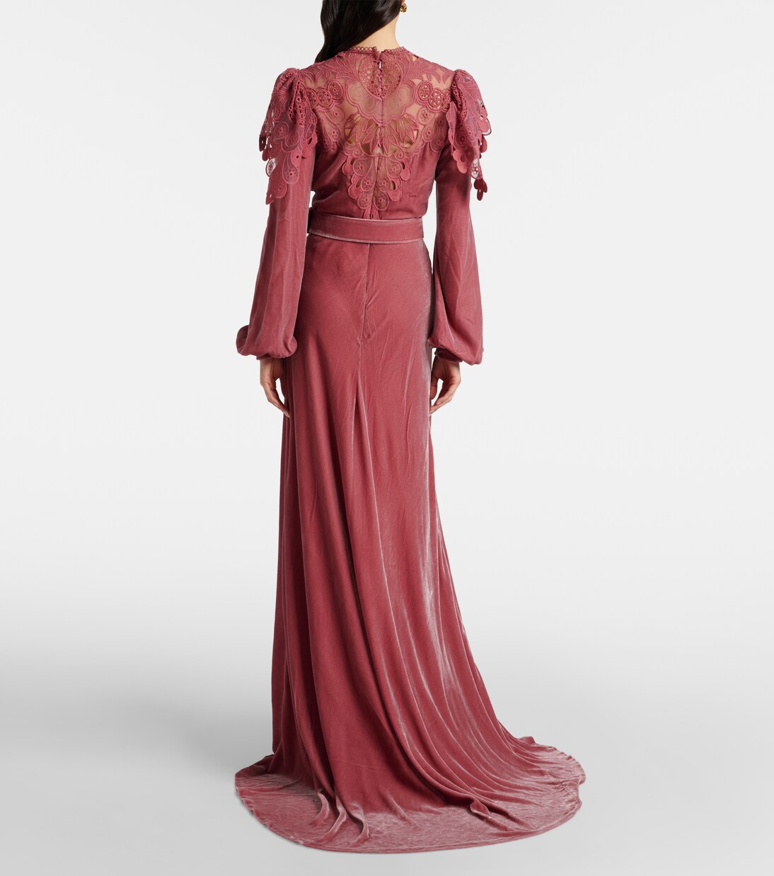 Robe longue Ashley en velours | Costarellos