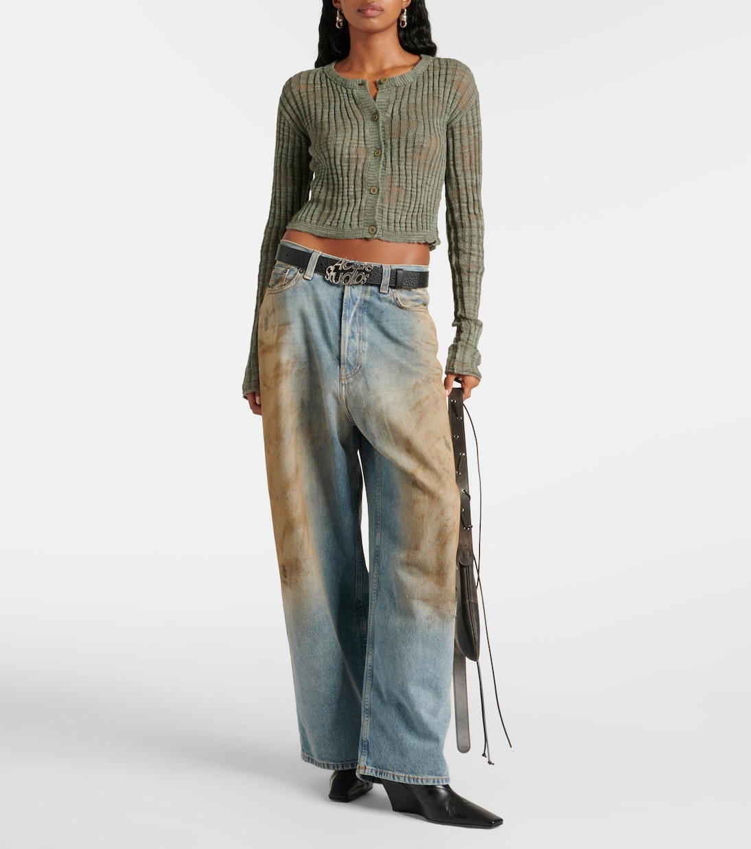 Cardigan en lin mélangé | Acne Studios