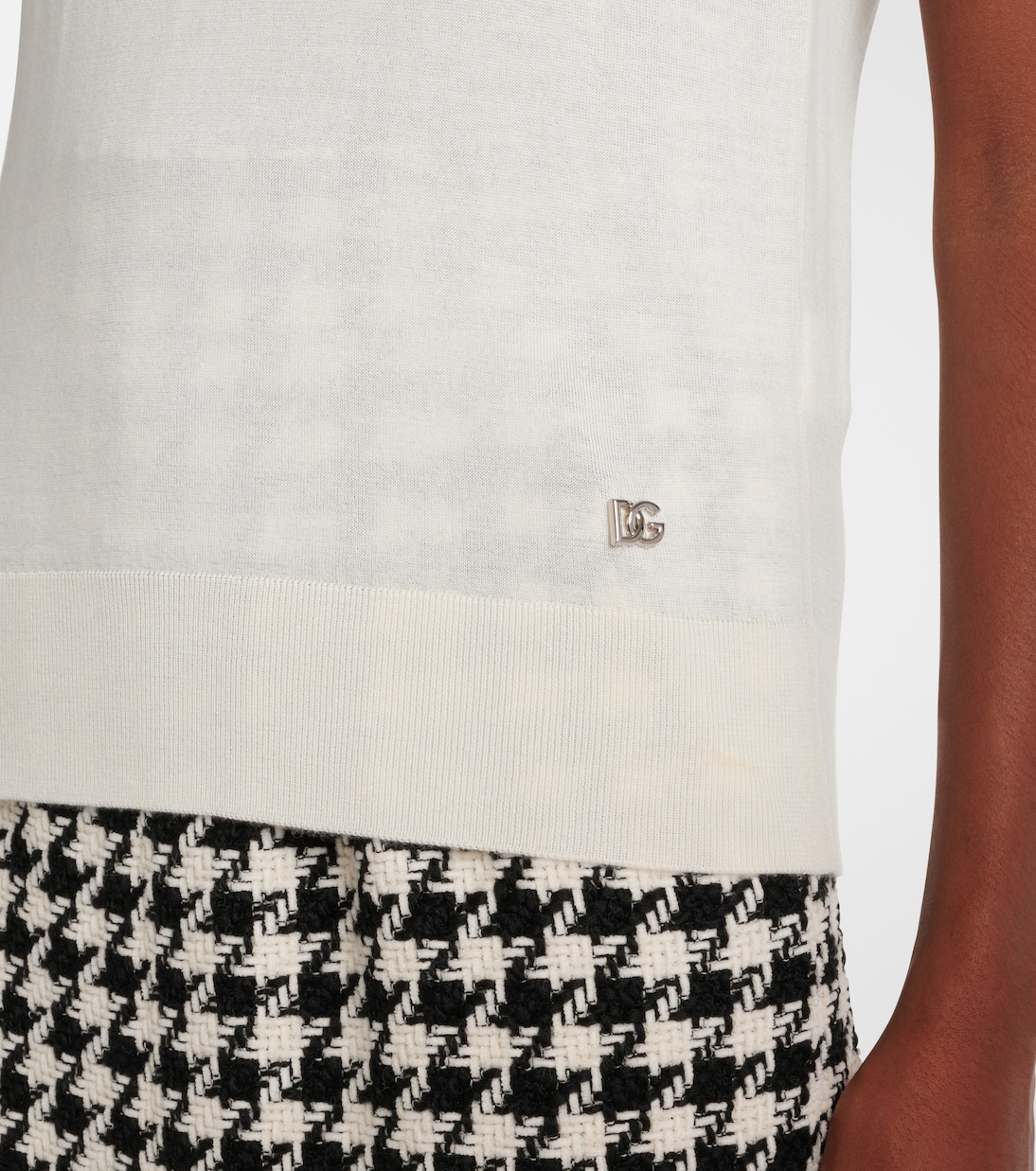 Top DG aus Kaschmir und Seide | Dolce&Gabbana