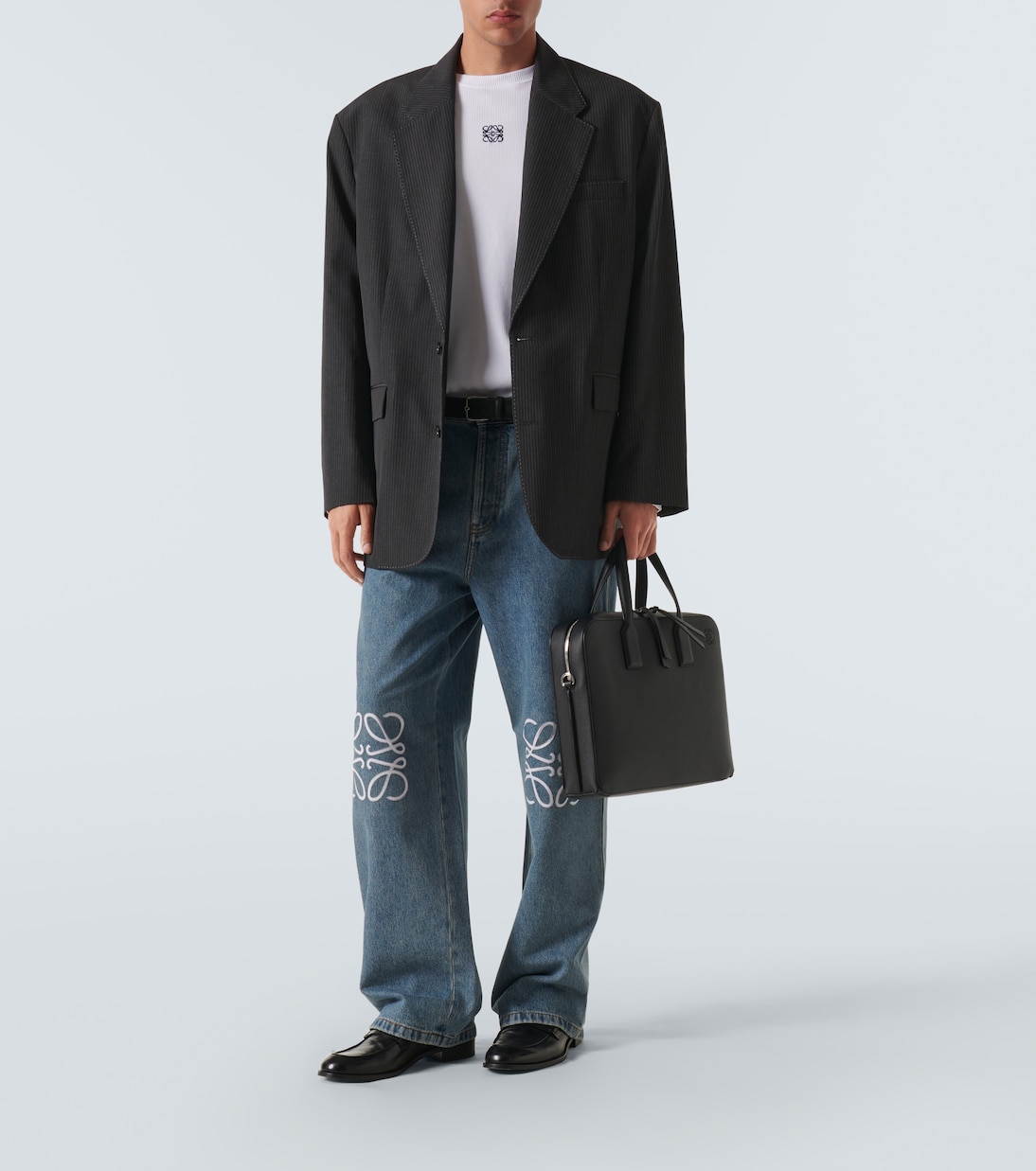 Goya leather briefcase | Loewe