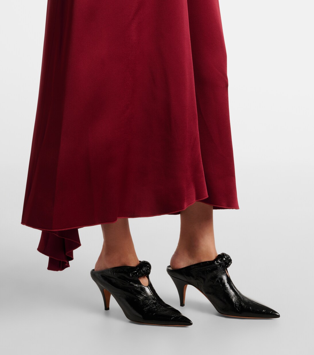 Robe midi en crêpe de satin | Victoria Beckham