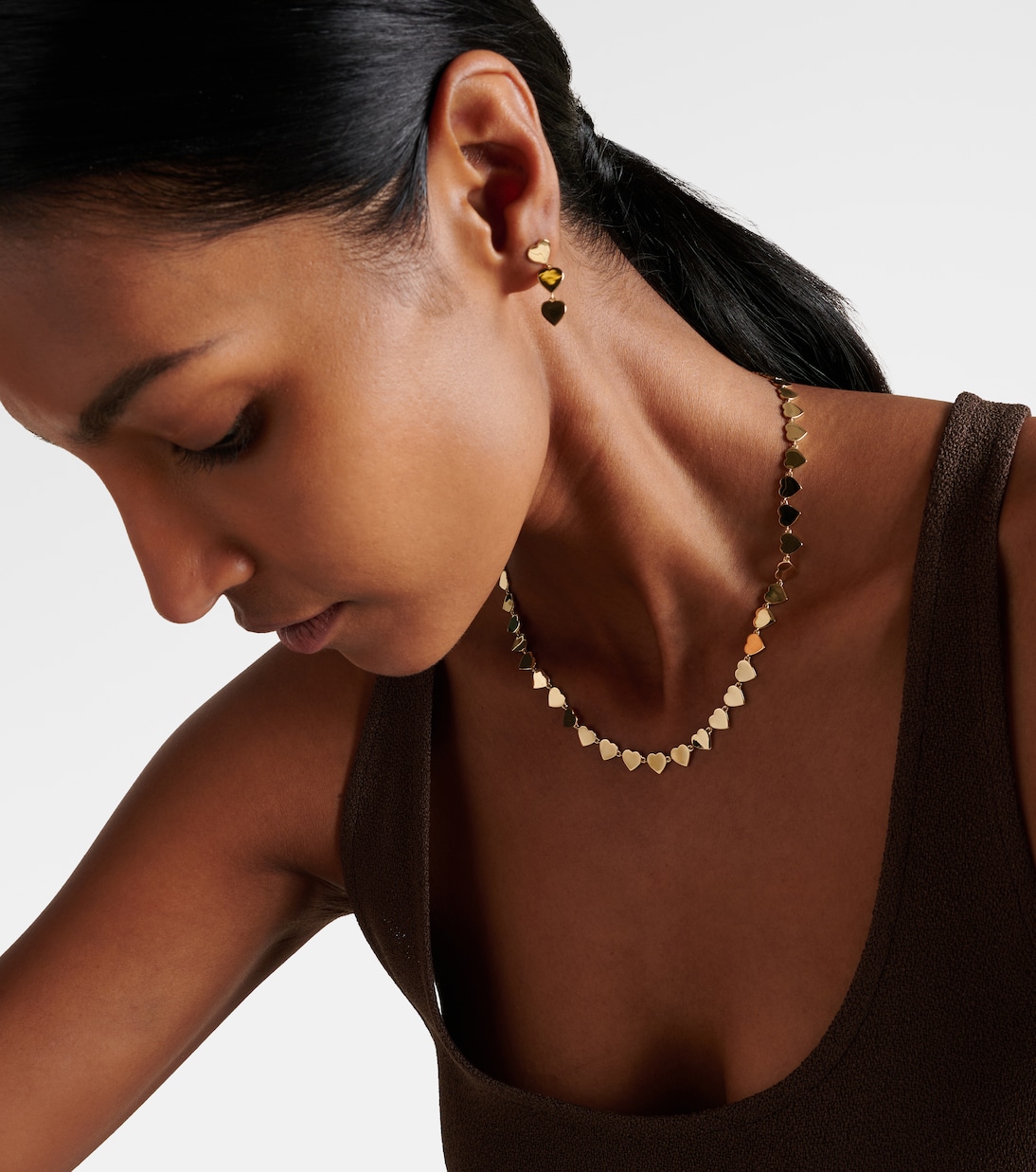 Collana Pure Heart Eternity in oro 14kt | Sydney Evan