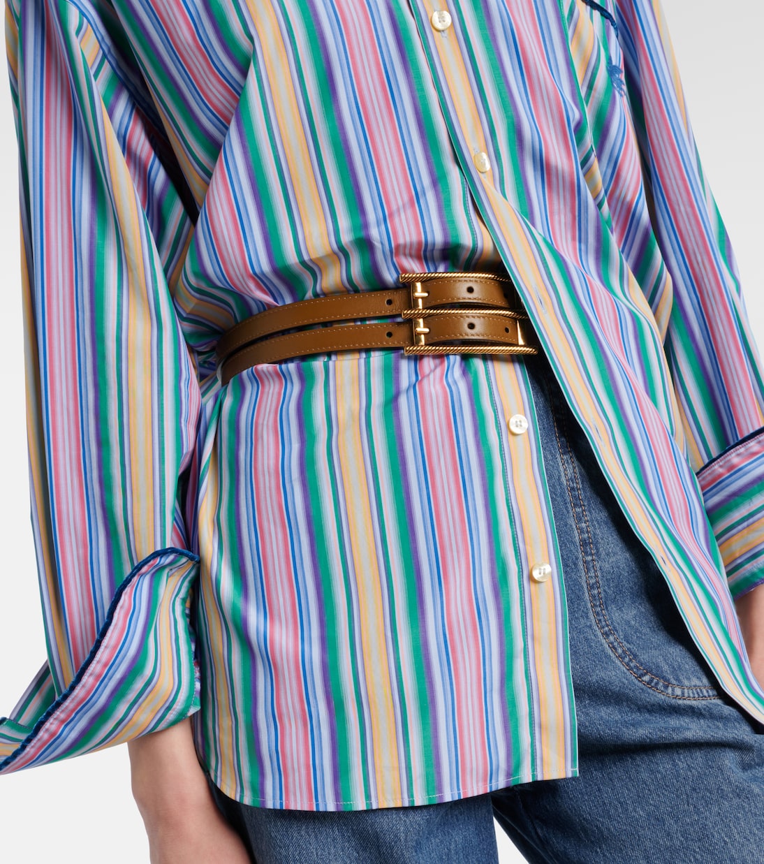 Reversible leather belt | Etro