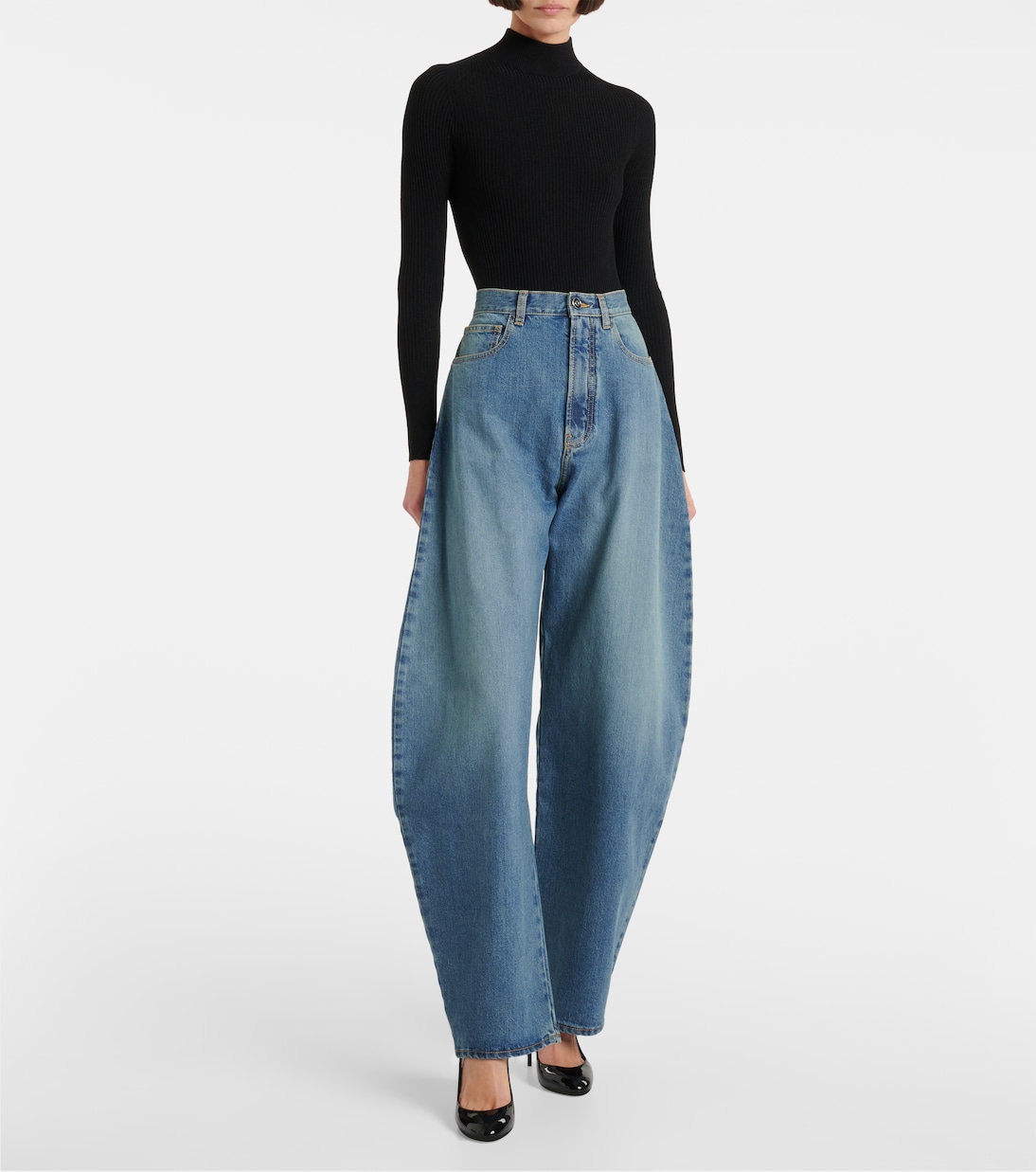 Jeans barrel a vita alta | Alaïa