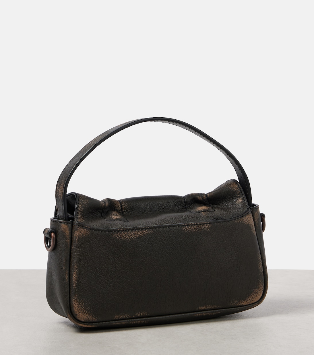 Micro bow-detail leather shoulder bag | Acne Studios