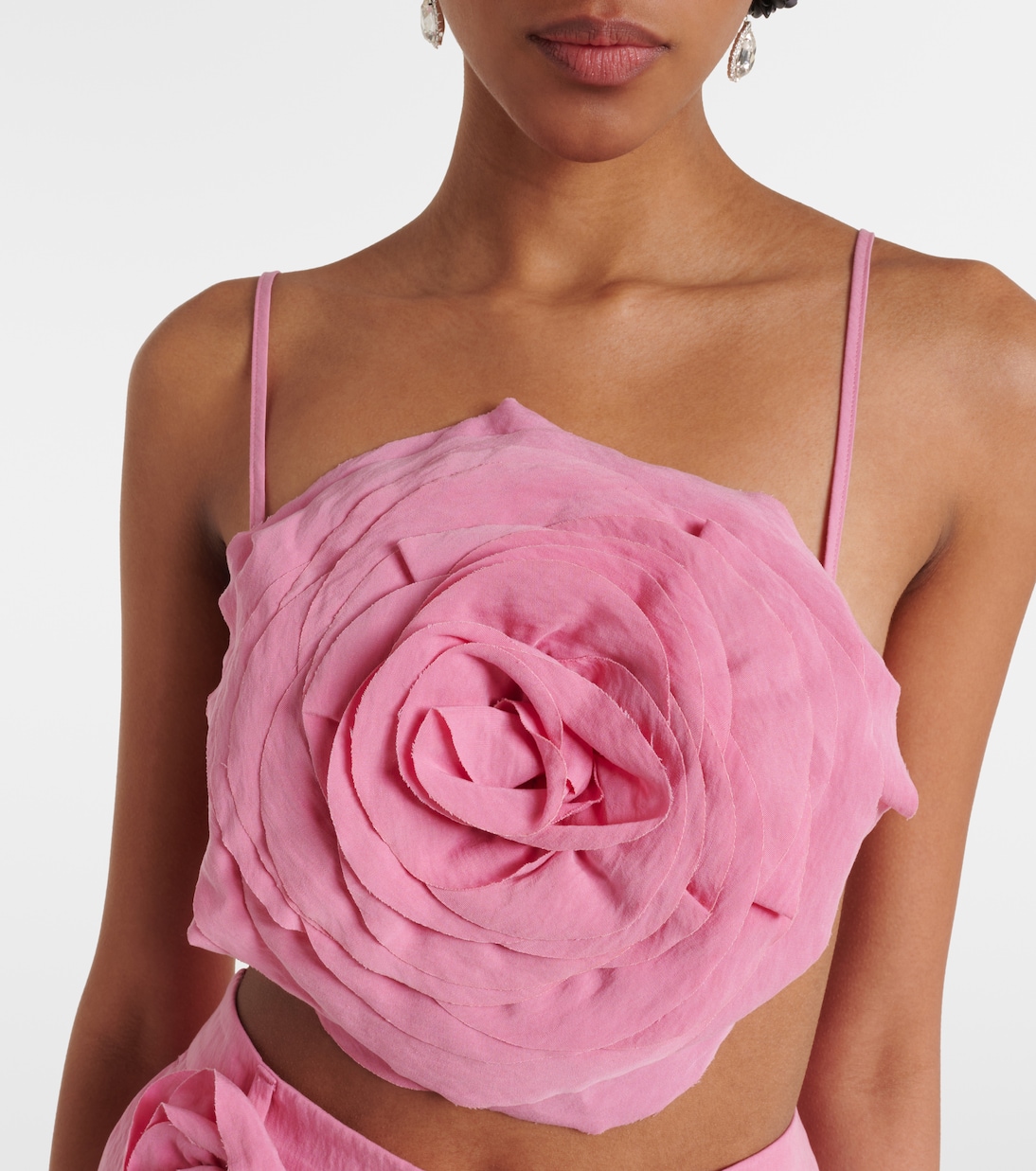 Cropped-Top aus Gabardine | Blumarine