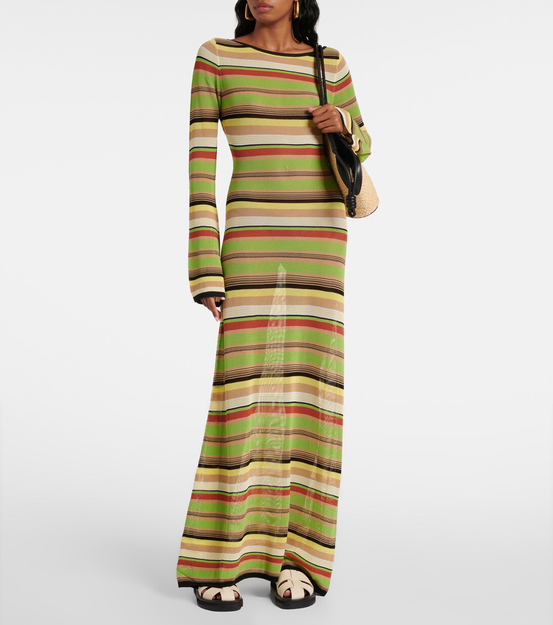 Robe longue Coastline rayée | SIR