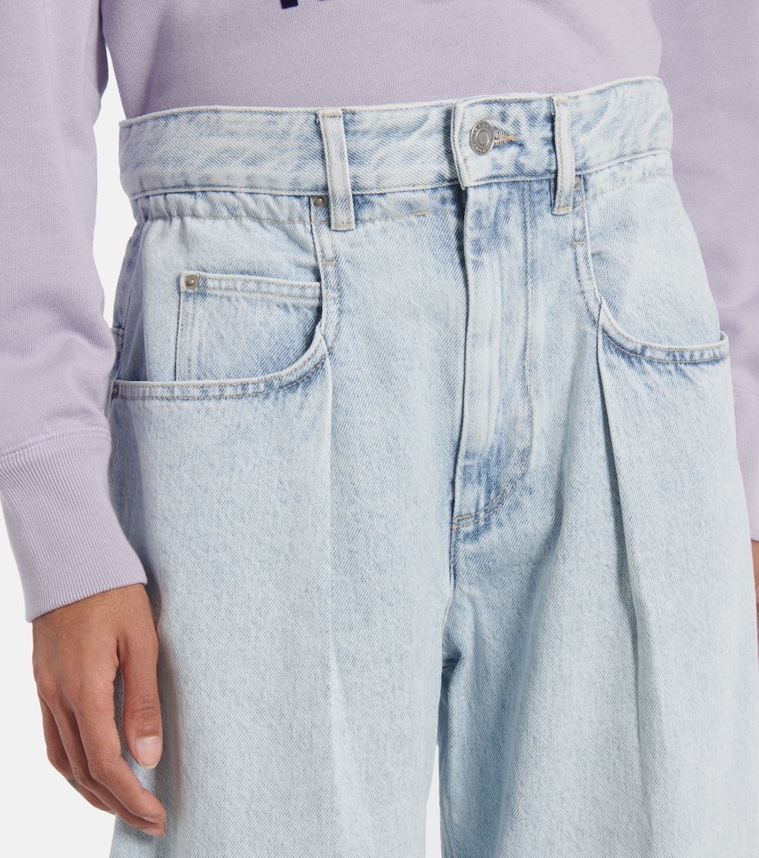 Mid-Rise Wide-Leg Jeans Rachelle | Marant Etoile