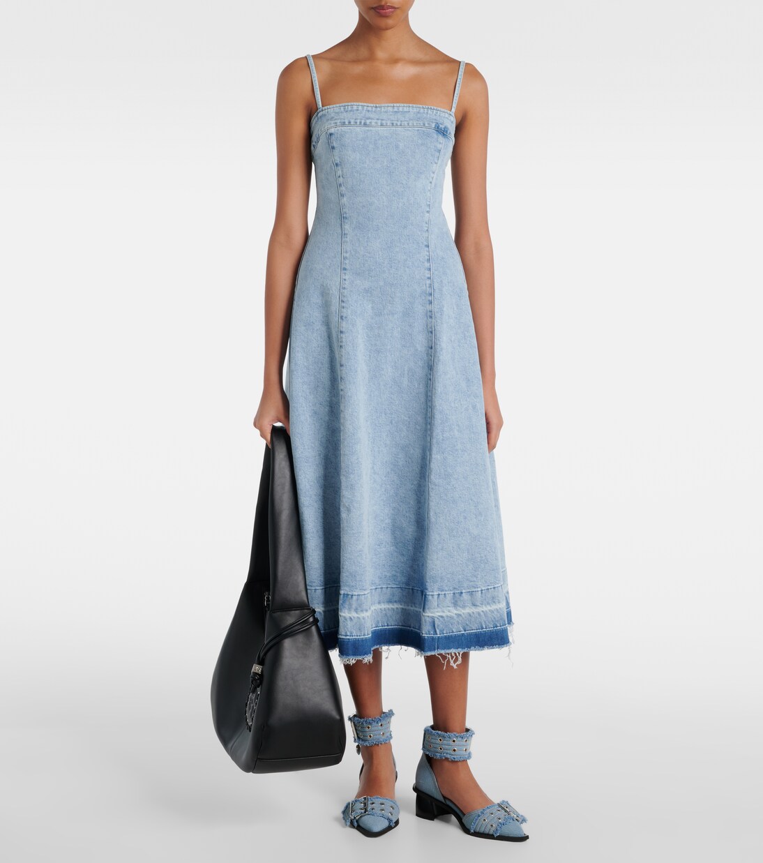 Escarpins Feminine Buckle en jean | Ganni